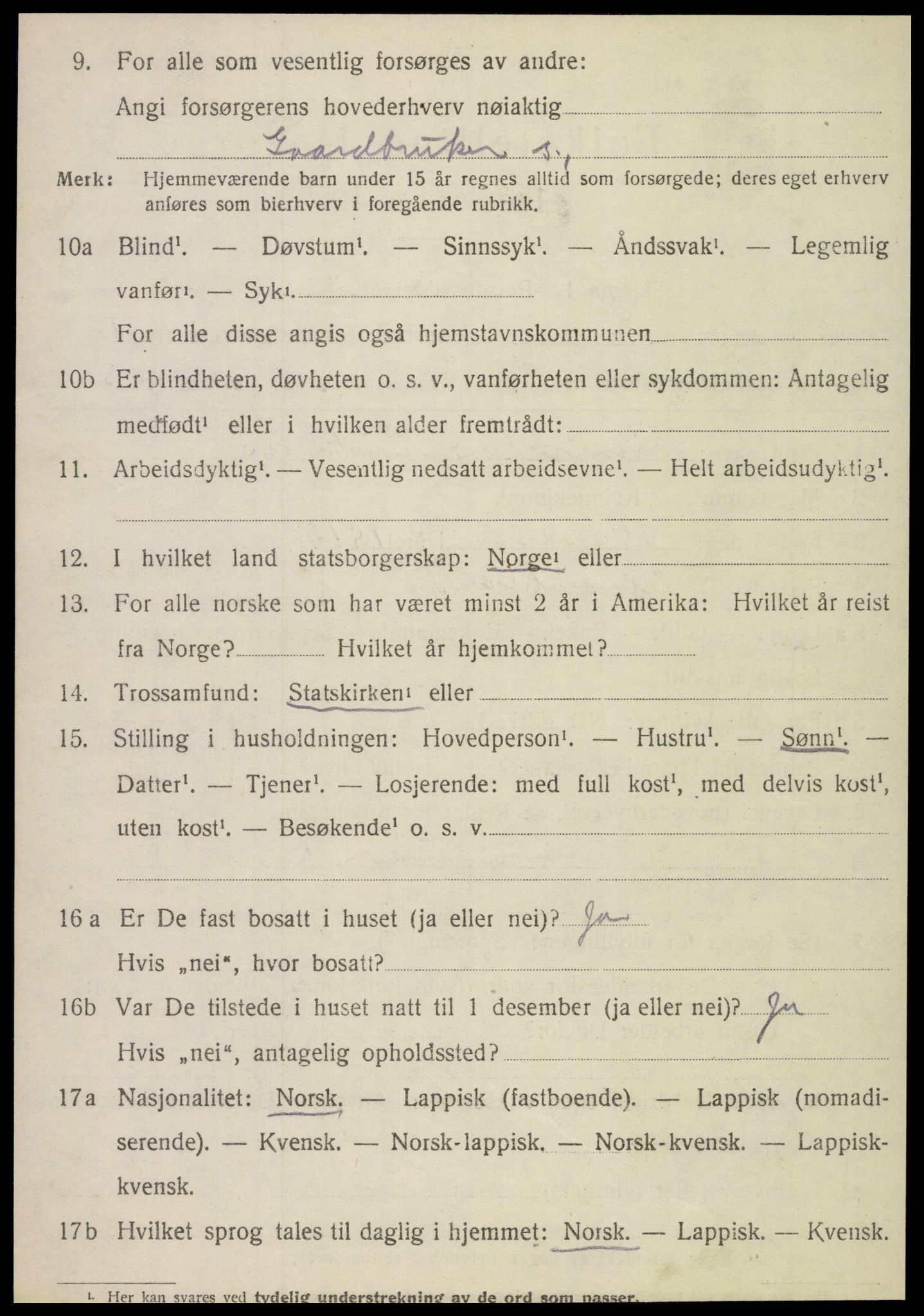 SAT, 1920 census for Alstahaug, 1920, p. 602