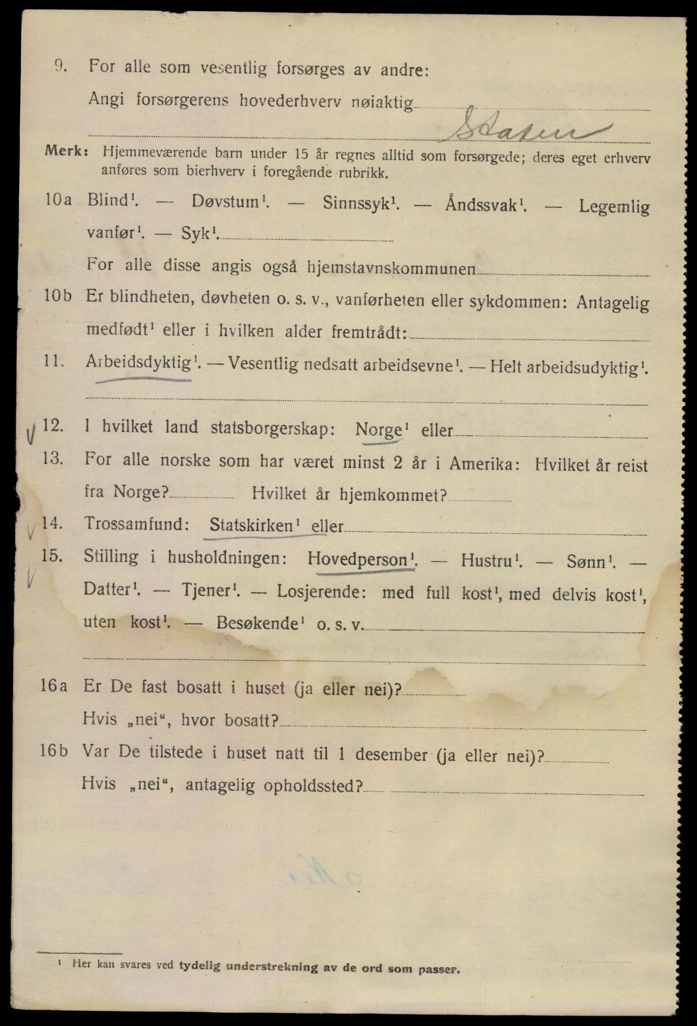 SAO, 1920 census for Kristiania, 1920, p. 248050
