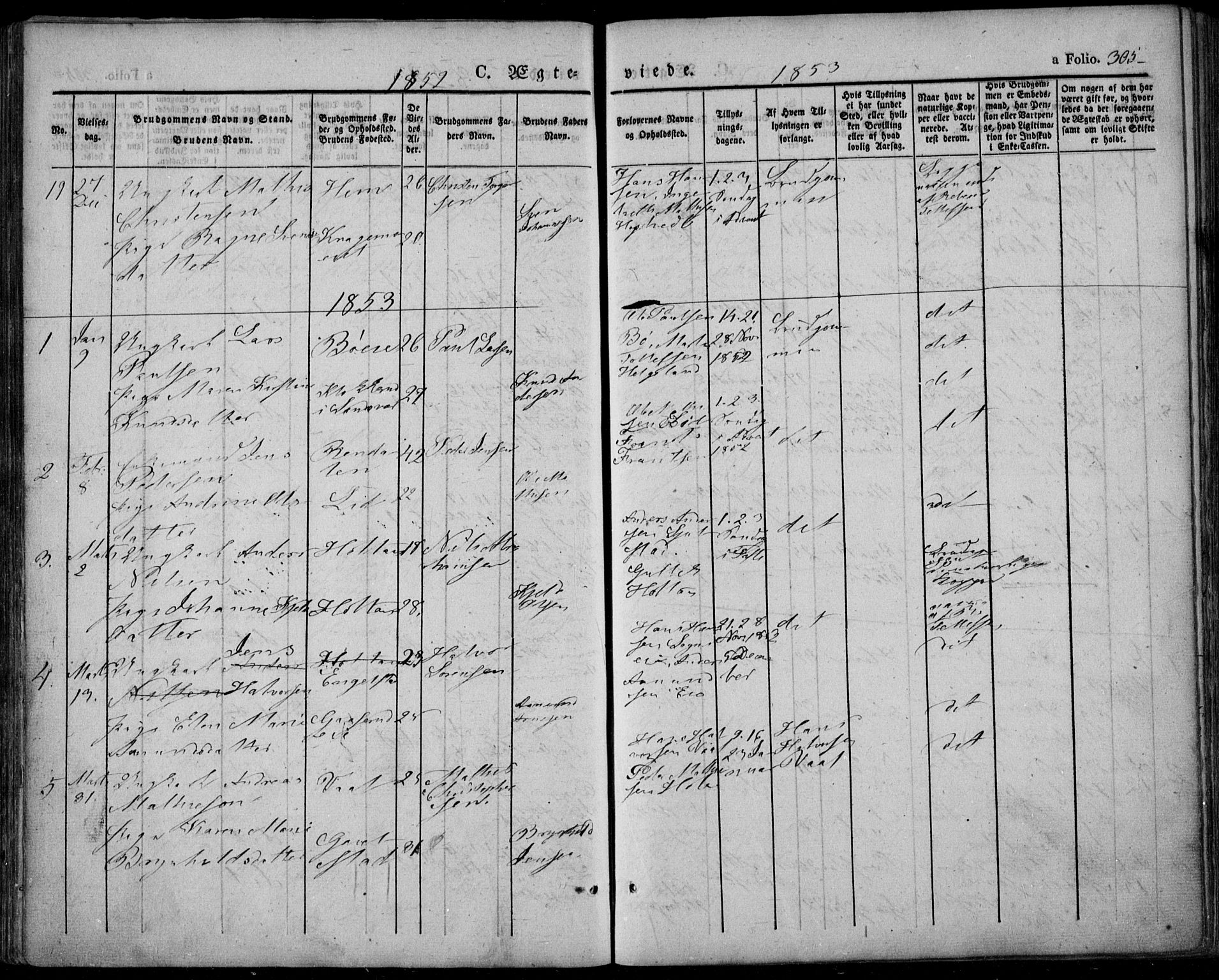 Lardal kirkebøker, AV/SAKO-A-350/F/Fa/L0006: Parish register (official) no. I 6, 1835-1860, p. 305