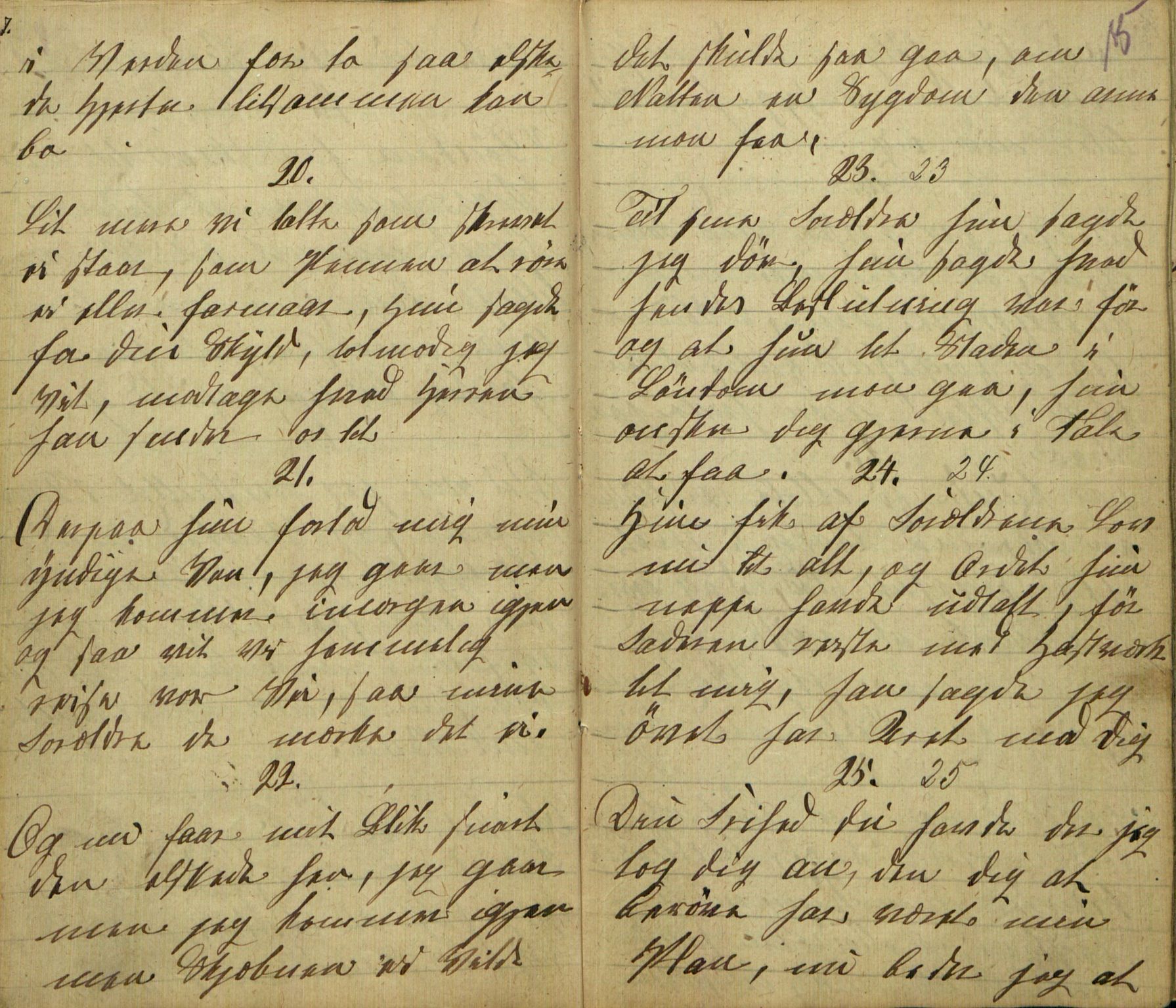 Rikard Berge, TEMU/TGM-A-1003/F/L0005/0018: 160-200 / 177 Handskriven visebok. Tilhører Aasheim af Sigjords Præstegjeld, 1870. Vise, 1870, p. 14-15