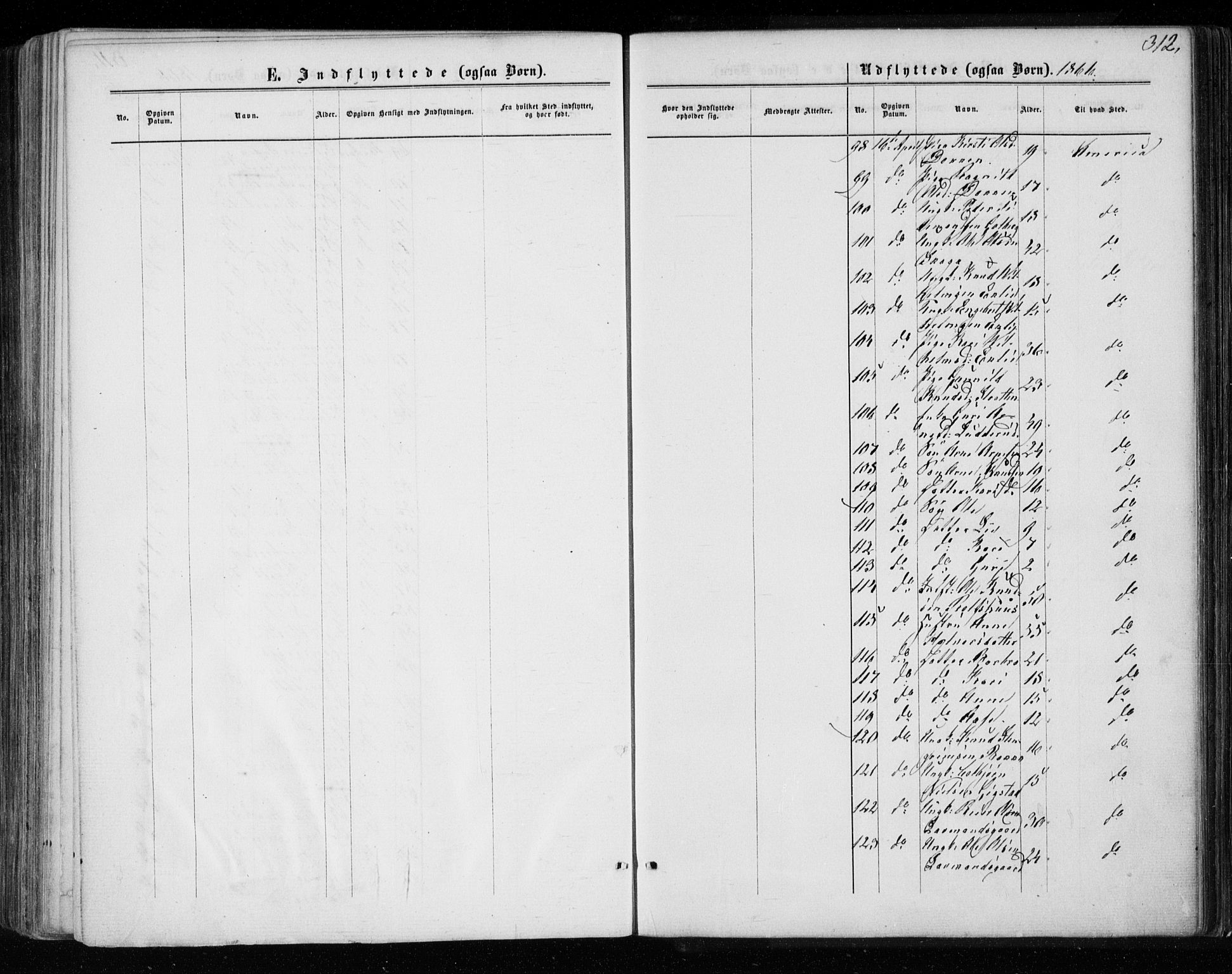 Gol kirkebøker, AV/SAKO-A-226/F/Fa/L0003: Parish register (official) no. I 3, 1863-1875, p. 312