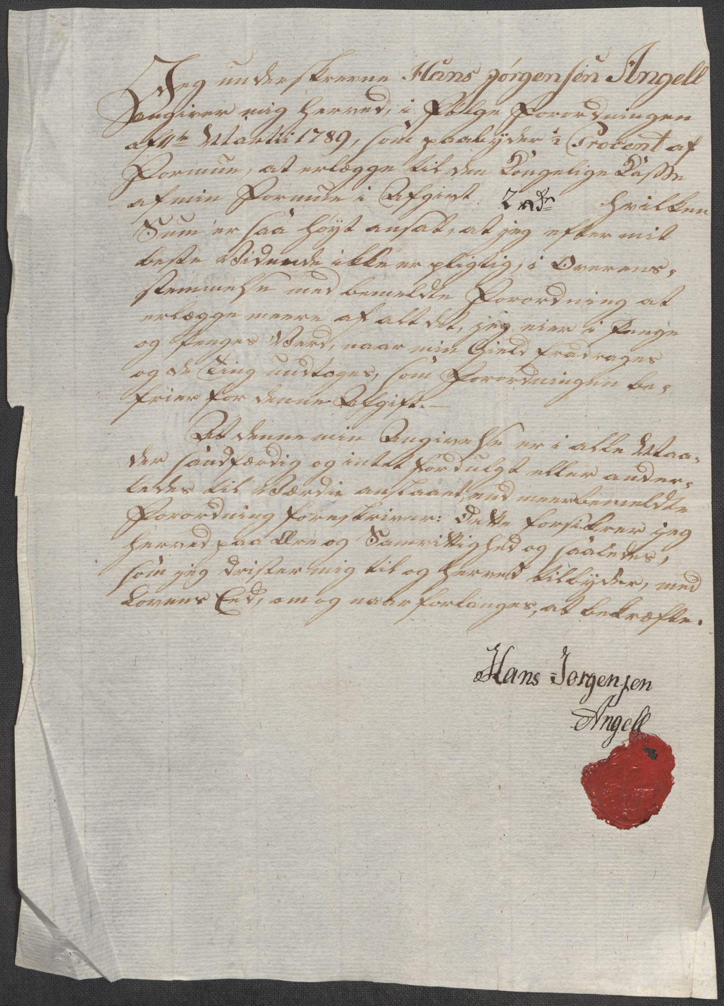 Rentekammeret inntil 1814, Reviderte regnskaper, Mindre regnskaper, AV/RA-EA-4068/Rf/Rfe/L0014: Helgeland fogderi, 1789, p. 28