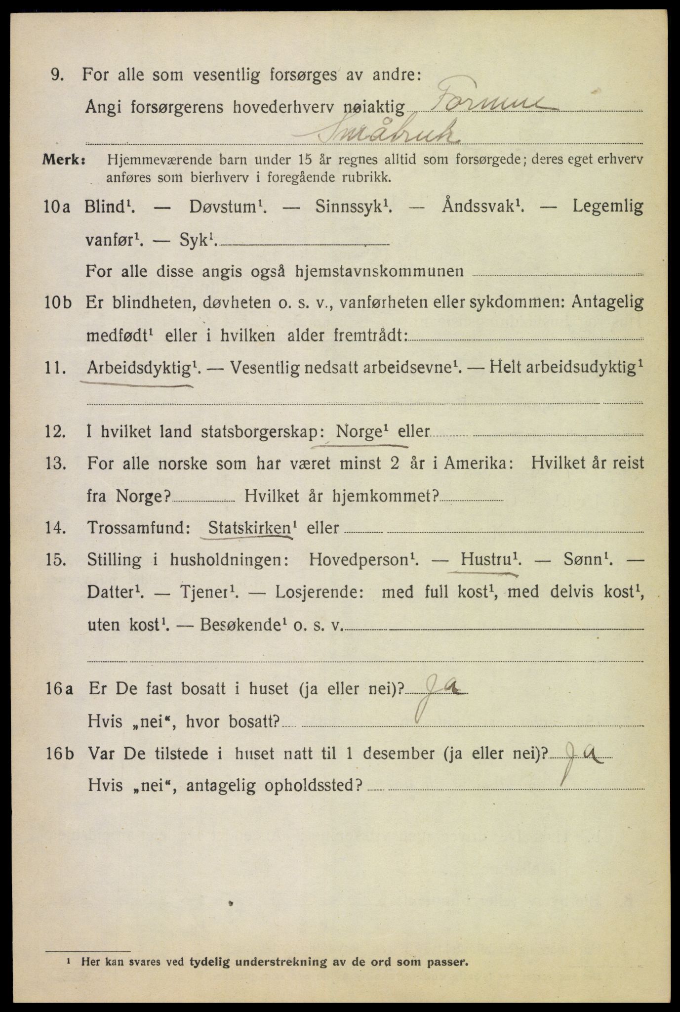 SAH, 1920 census for Løten, 1920, p. 13214