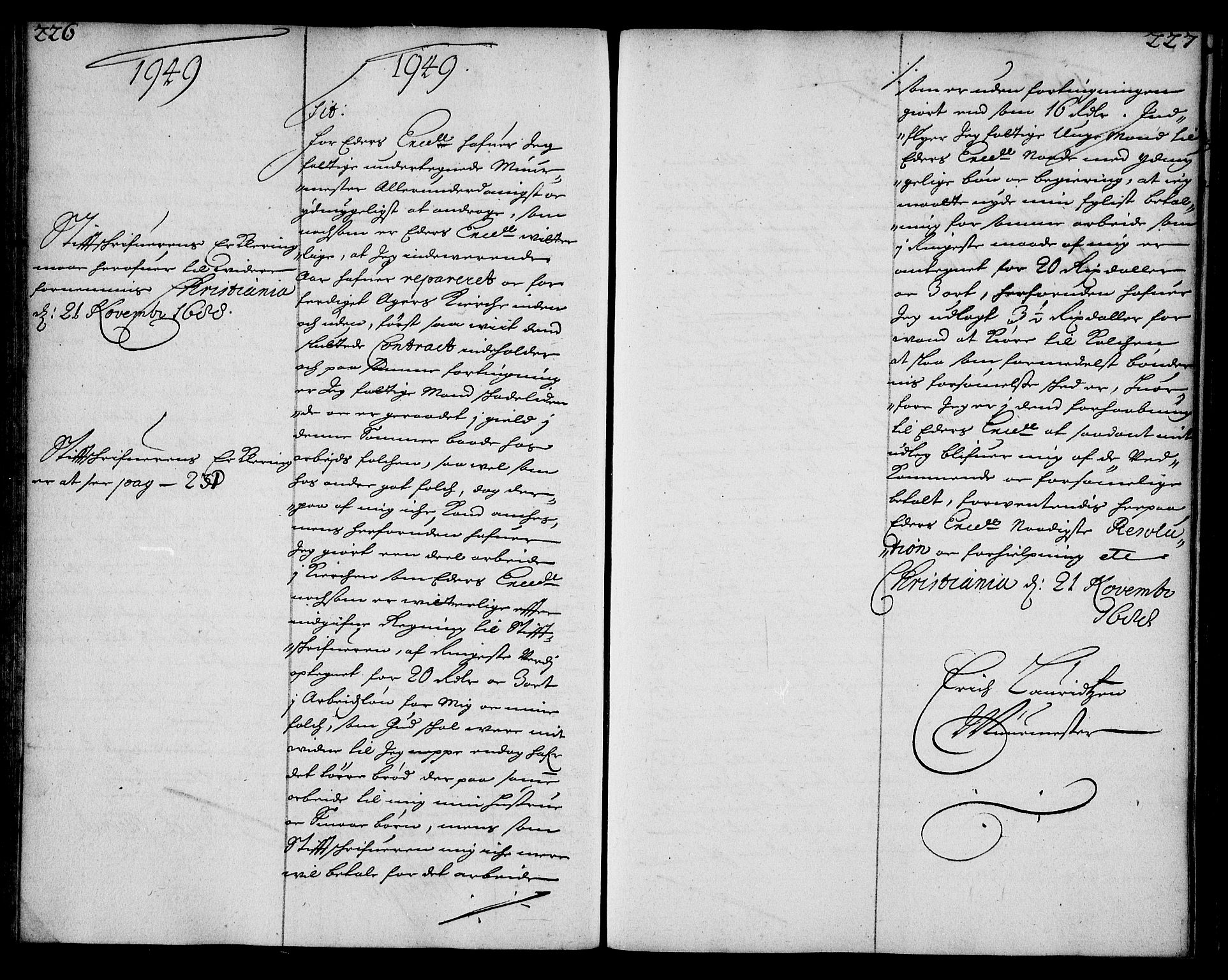 Stattholderembetet 1572-1771, AV/RA-EA-2870/Ae/L0006: Supplikasjons- og resolusjonsprotokoll, 1688-1689, p. 226-227