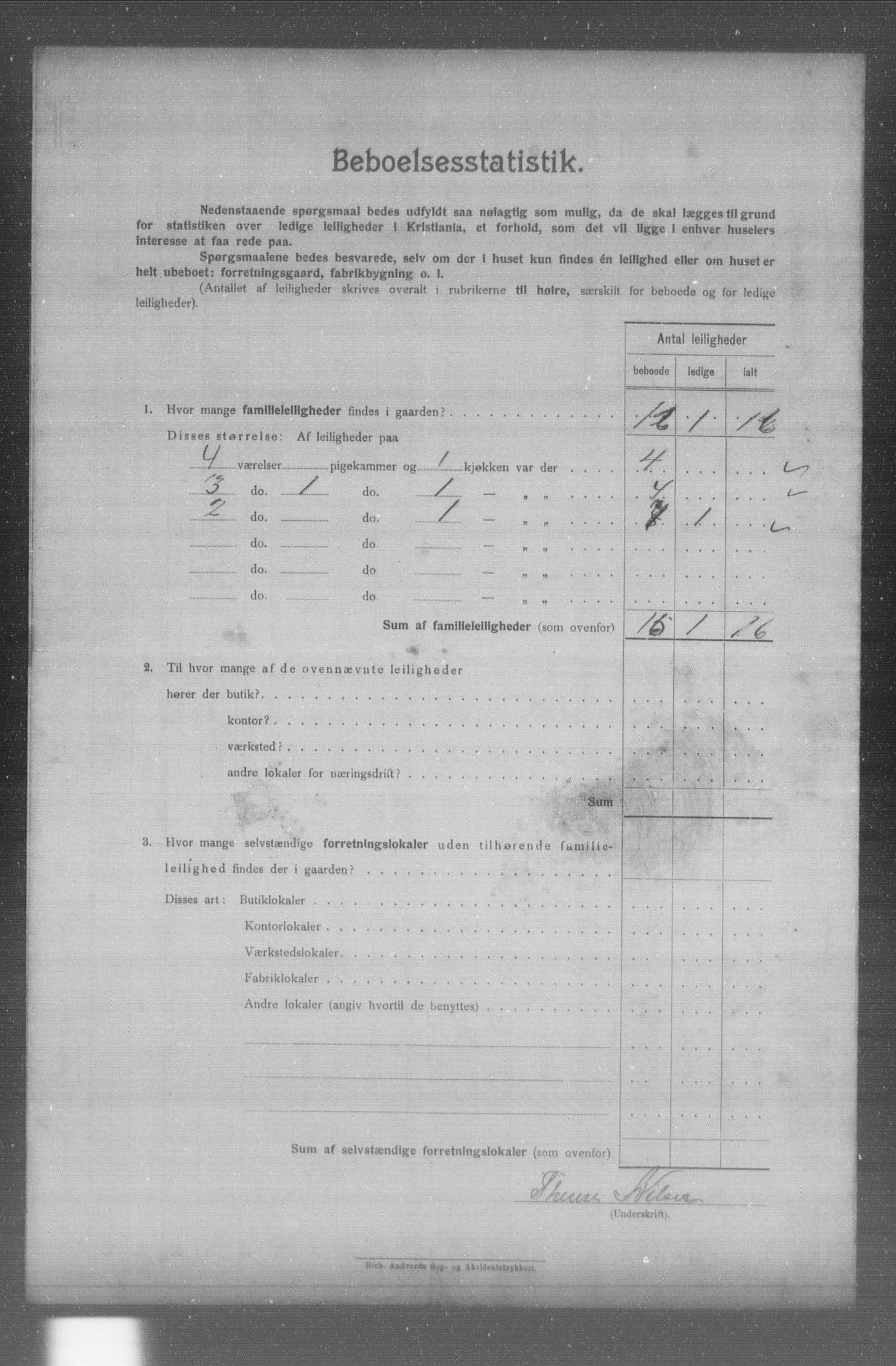 OBA, Municipal Census 1904 for Kristiania, 1904, p. 10385