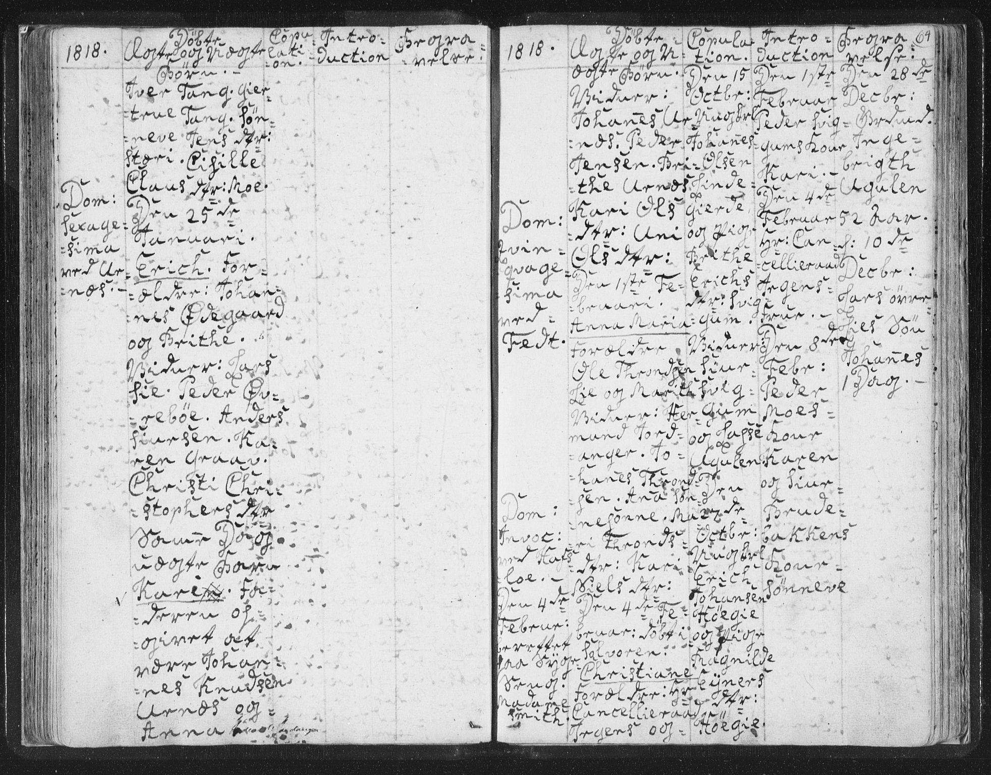 Hafslo sokneprestembete, SAB/A-80301/H/Haa/Haaa/L0003: Parish register (official) no. A 3, 1807-1821, p. 64