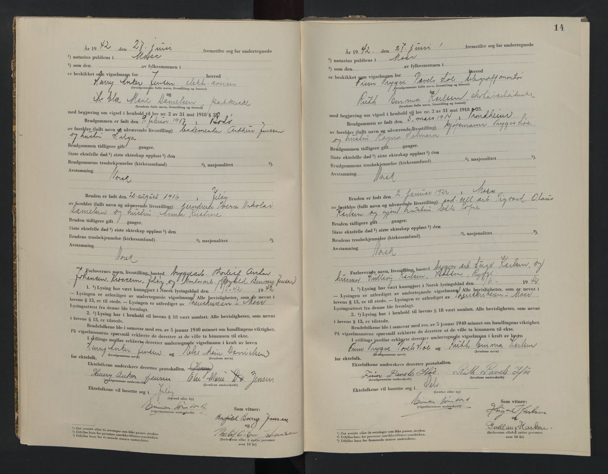 Moss sorenskriveri, AV/SAO-A-10168, 1942-1943, p. 14