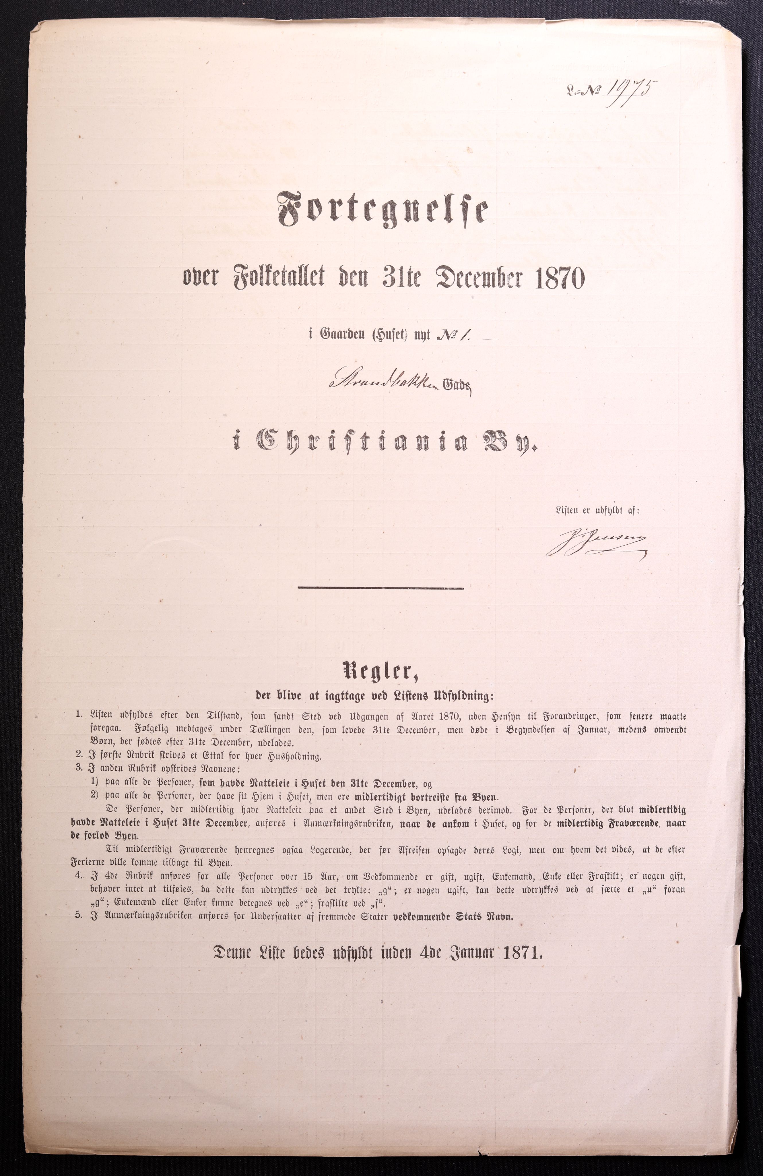 RA, 1870 census for 0301 Kristiania, 1870, p. 3959