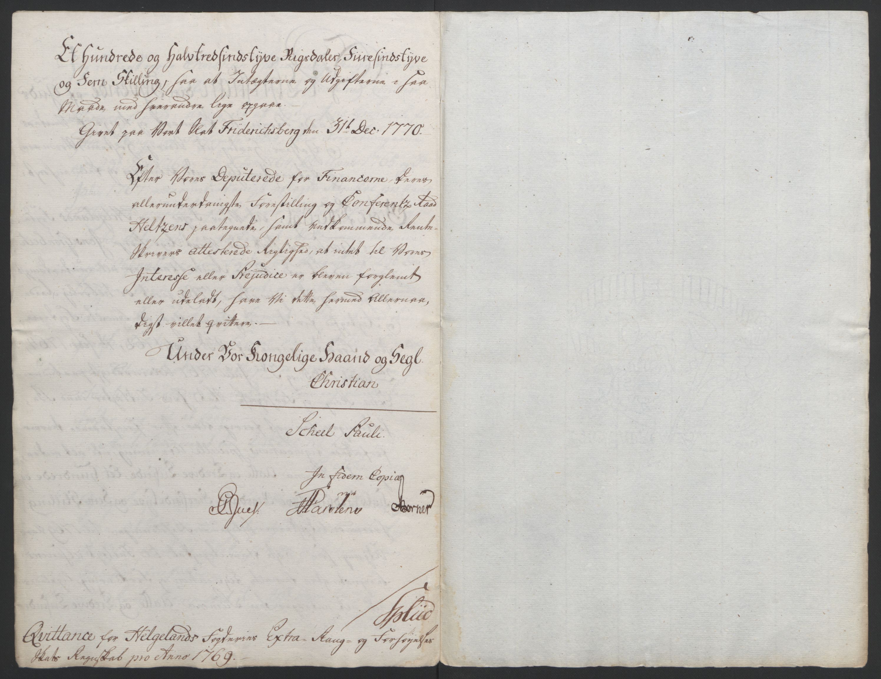Rentekammeret inntil 1814, Reviderte regnskaper, Fogderegnskap, RA/EA-4092/R65/L4573: Ekstraskatten Helgeland, 1762-1772, p. 226