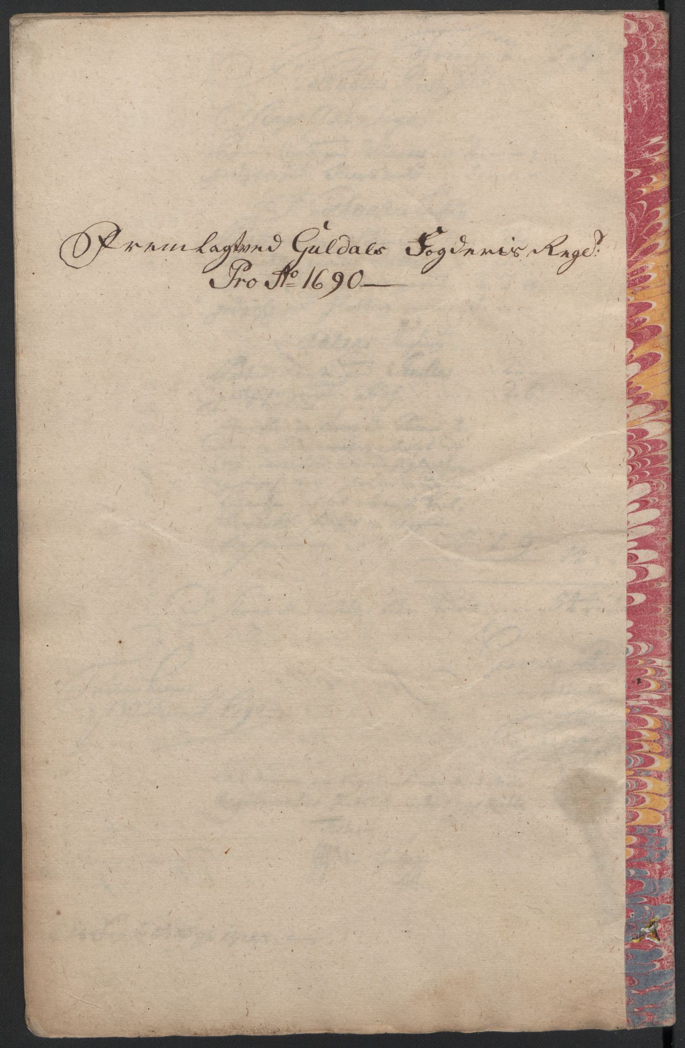 Rentekammeret inntil 1814, Reviderte regnskaper, Fogderegnskap, RA/EA-4092/R59/L3940: Fogderegnskap Gauldal, 1689-1690, p. 289