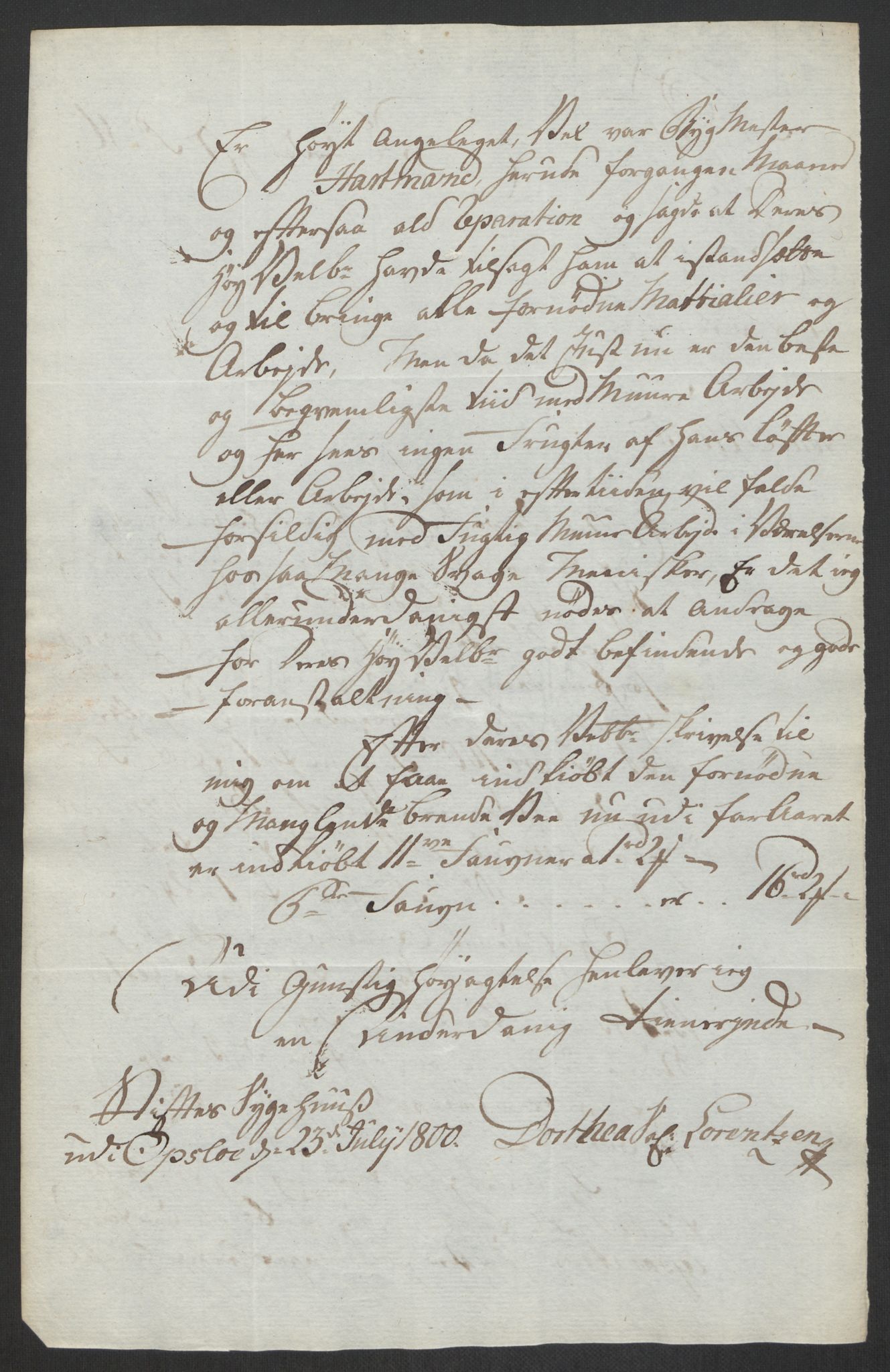 Oslo stiftsdireksjon, AV/SAO-A-11085/K/Kb/L0005/0001: Oslo Hospital m.fl. / Oslo hospital, Forstanderen: Dokumenter, 1746-1814, p. 103