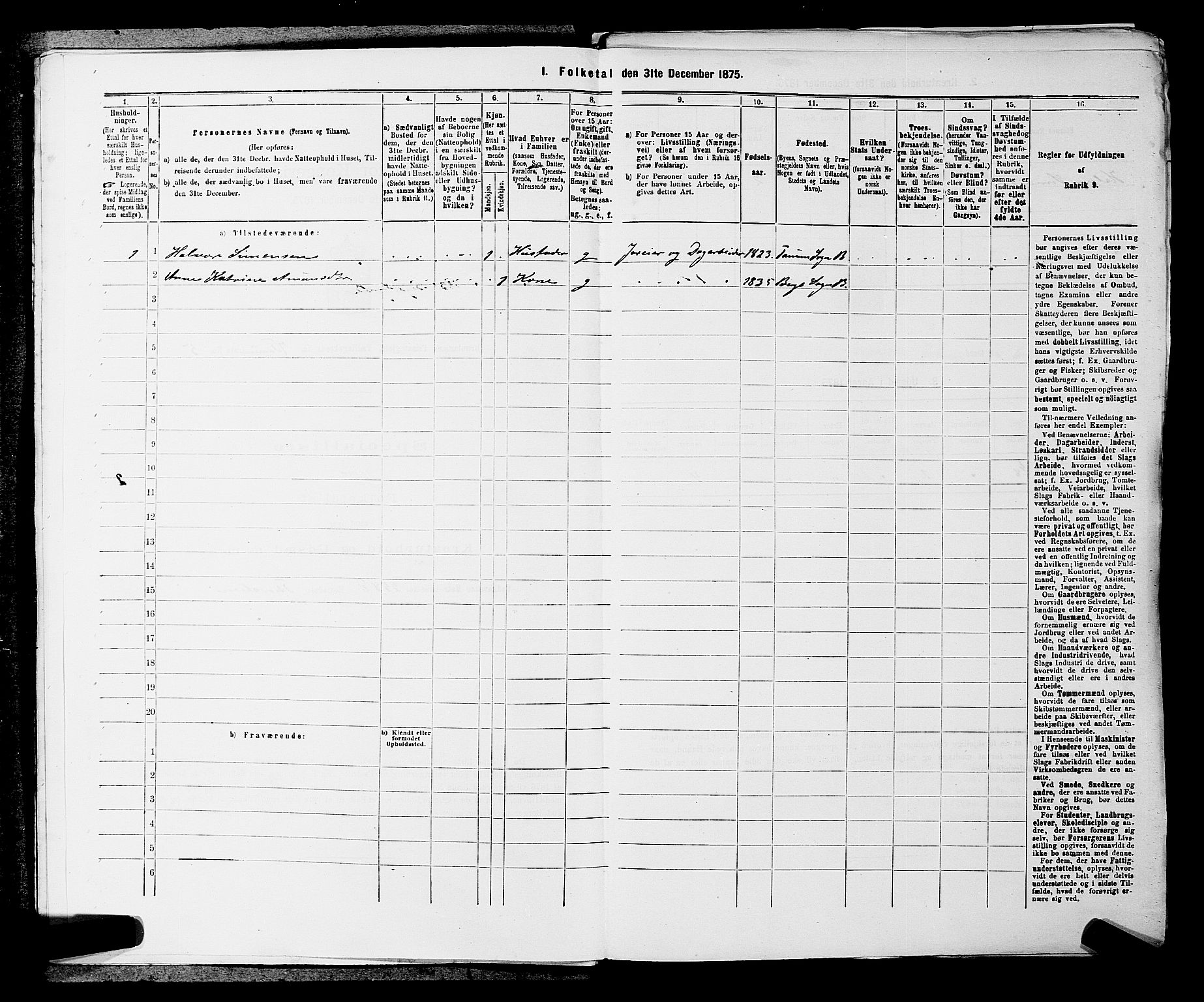 SAKO, 1875 census for 0726P Brunlanes, 1875, p. 794