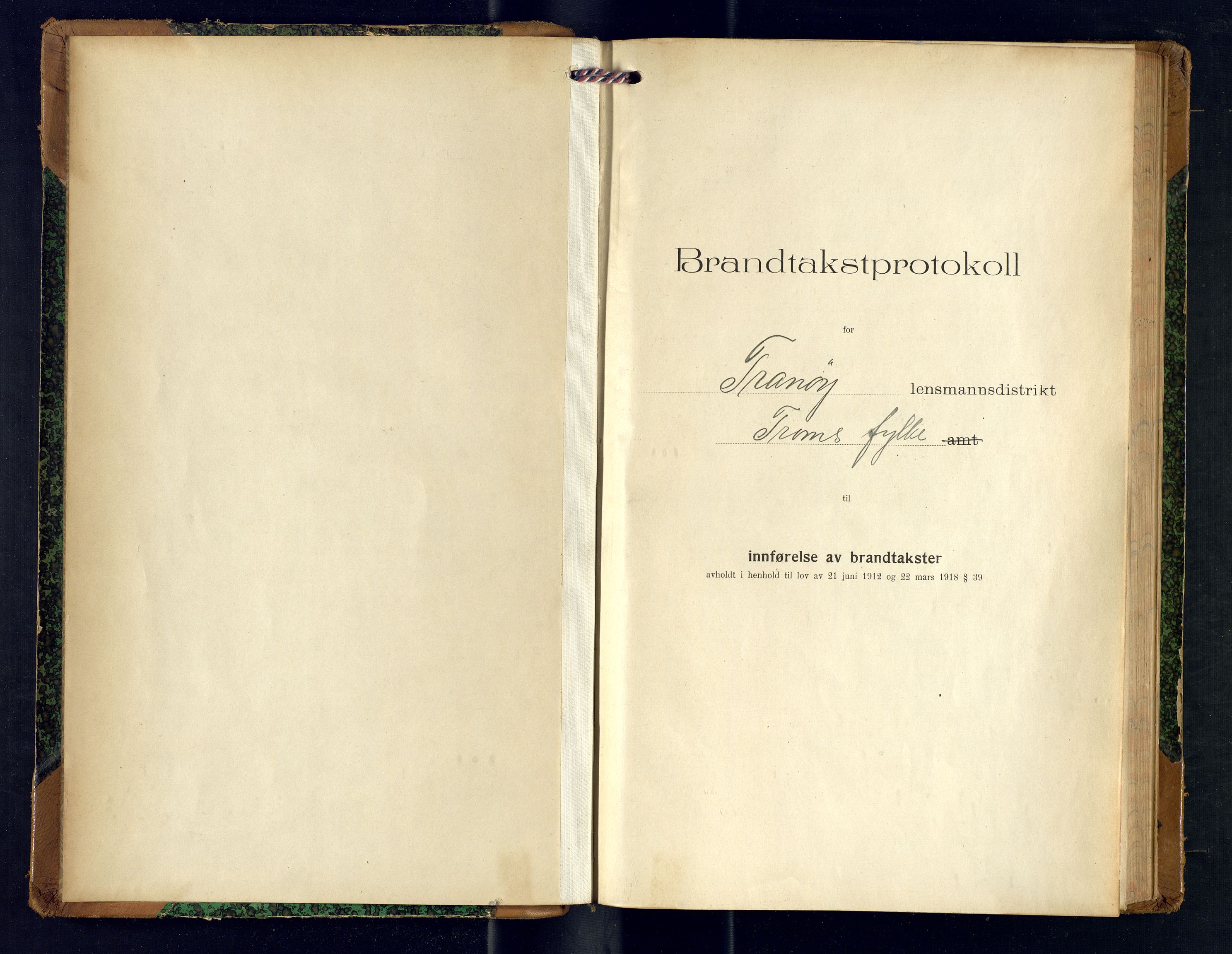 Tranøy lensmannskontor (Sørreisa lensmannskontor), SATØ/SATØ-46/1/F/Fq/Fqc/L0263: Branntakstprotokoller, 1923-1926