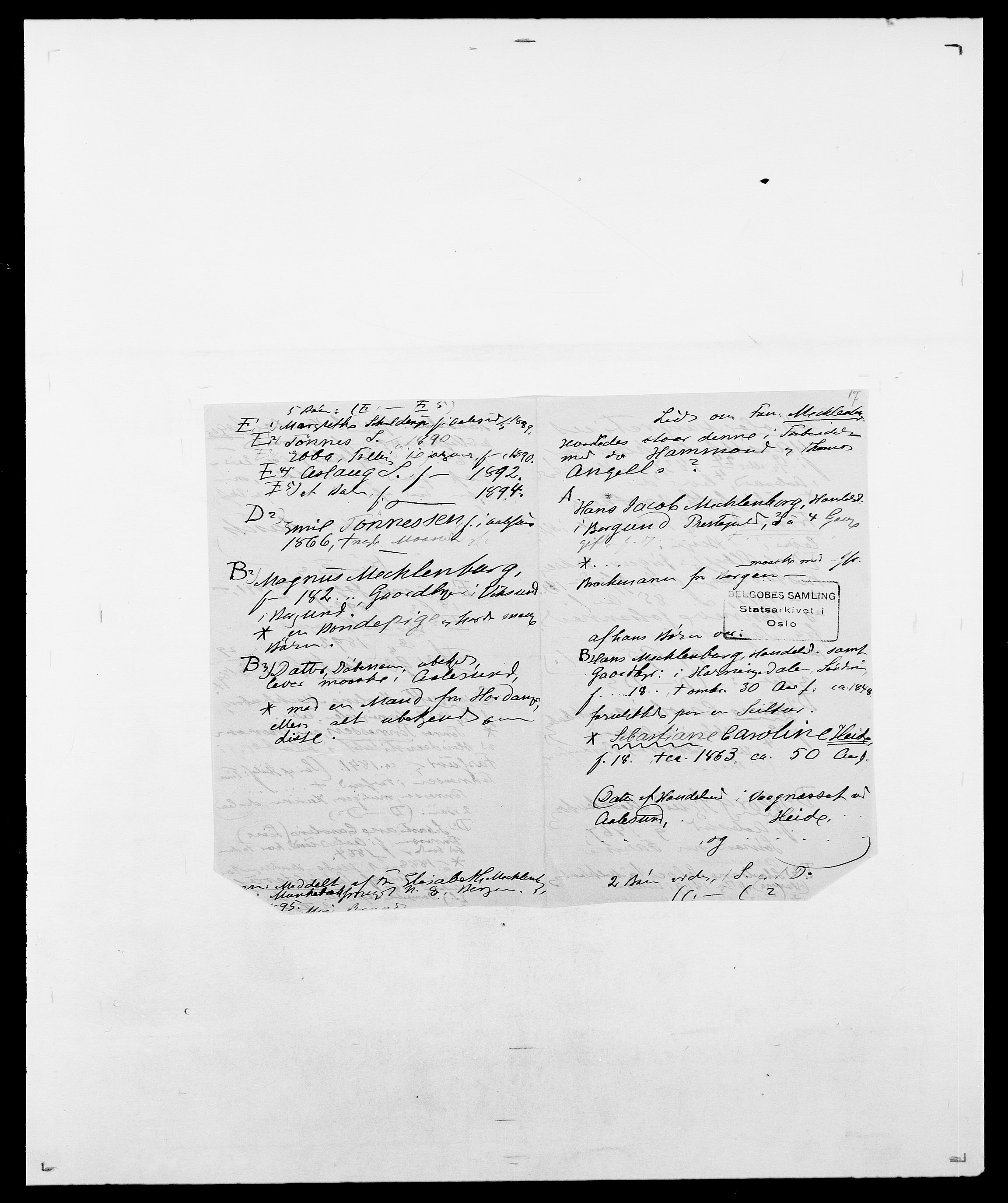 Delgobe, Charles Antoine - samling, SAO/PAO-0038/D/Da/L0026: Mechelby - Montoppidan, p. 5