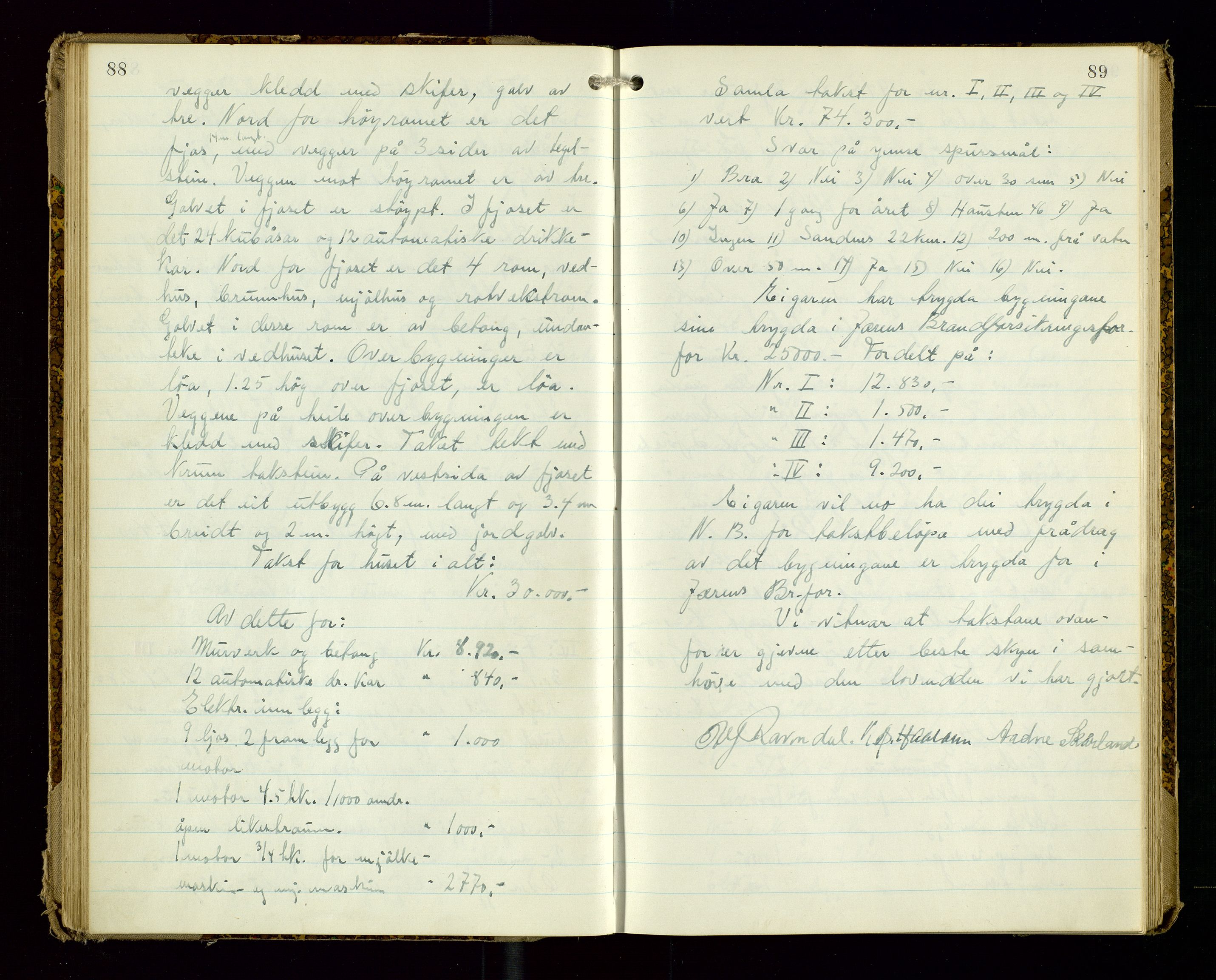 Gjesdal lensmannskontor, AV/SAST-A-100441/Go/L0004: Branntakstprotokoll, 1944-1949, p. 88-89