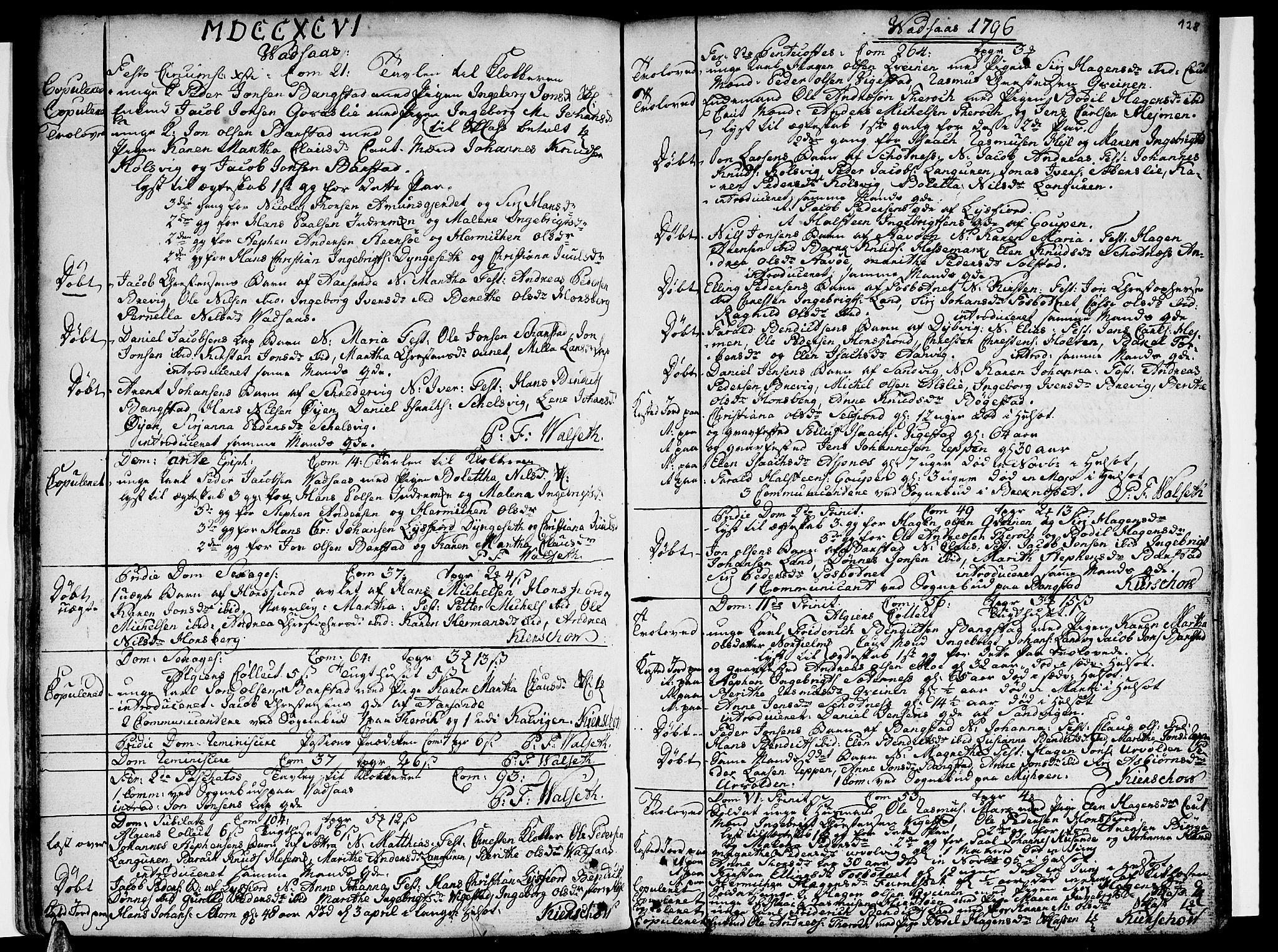 Ministerialprotokoller, klokkerbøker og fødselsregistre - Nordland, SAT/A-1459/810/L0137: Parish register (official) no. 810A01, 1752-1817, p. 128