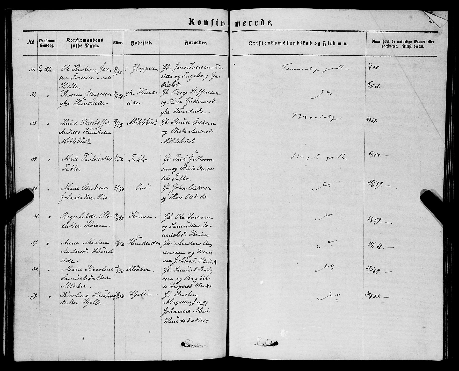 Eid sokneprestembete, SAB/A-82301/H/Haa/Haaa/L0010: Parish register (official) no. A 10, 1867-1878, p. 215