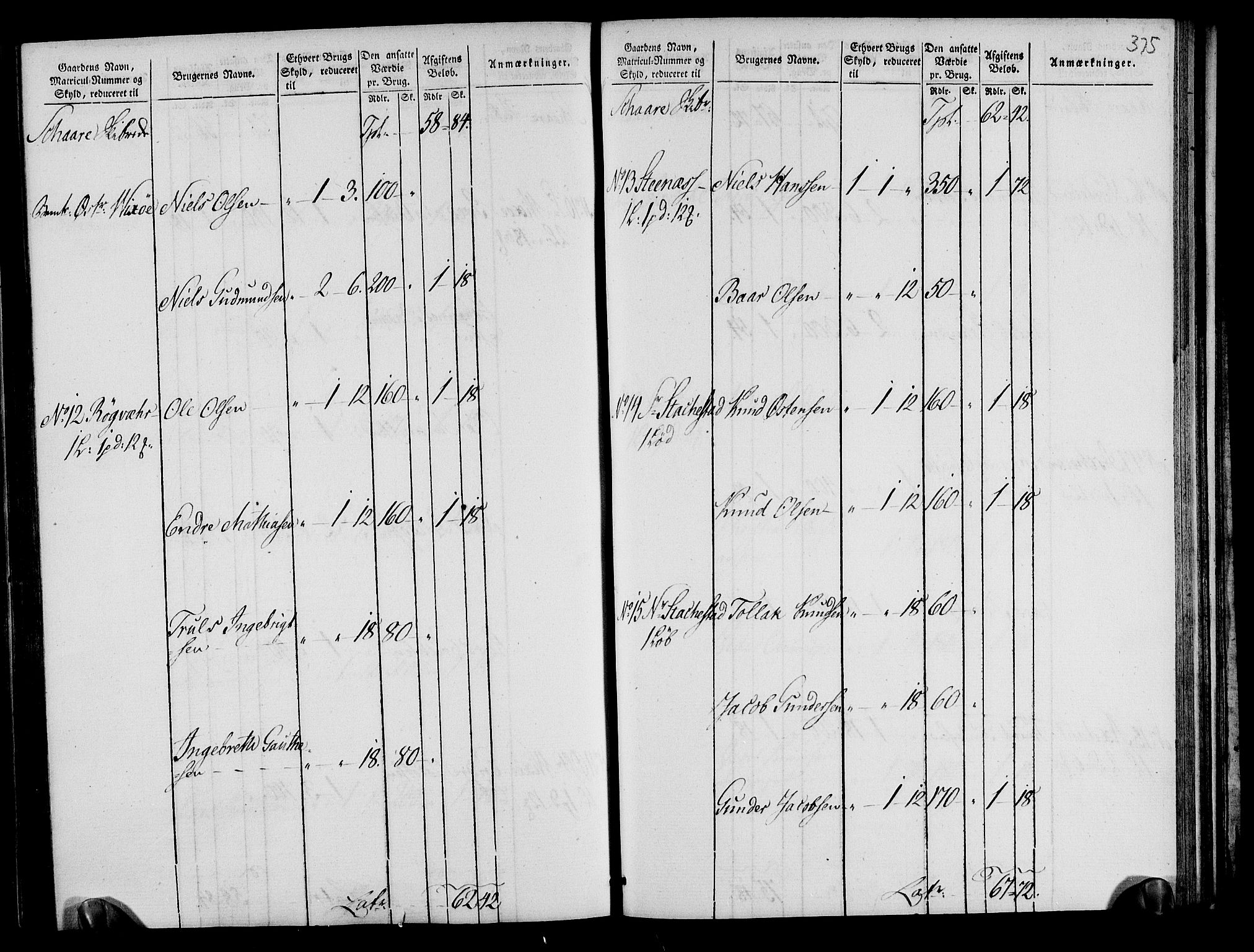 Rentekammeret inntil 1814, Realistisk ordnet avdeling, AV/RA-EA-4070/N/Ne/Nea/L0105: Ryfylke fogderi. Oppebørselsregister, 1803-1804, p. 191