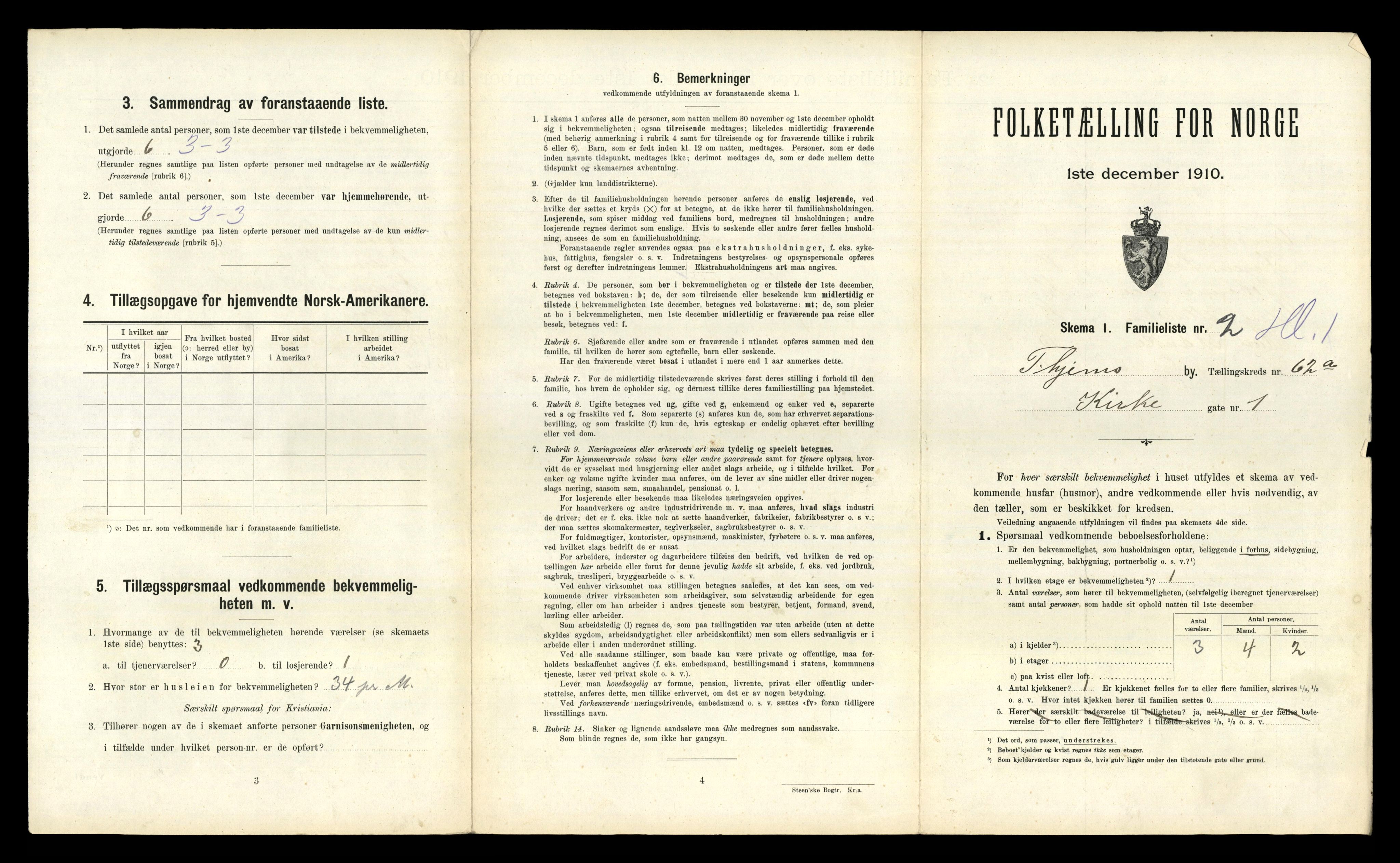 RA, 1910 census for Trondheim, 1910, p. 16349