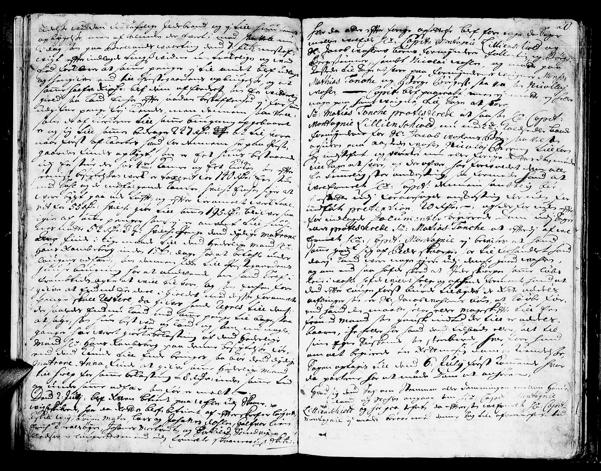 Sunnhordland sorenskrivar, AV/SAB-A-2401/1/F/Faa/L0024: Tingbøker, 1700, p. 19b-20a