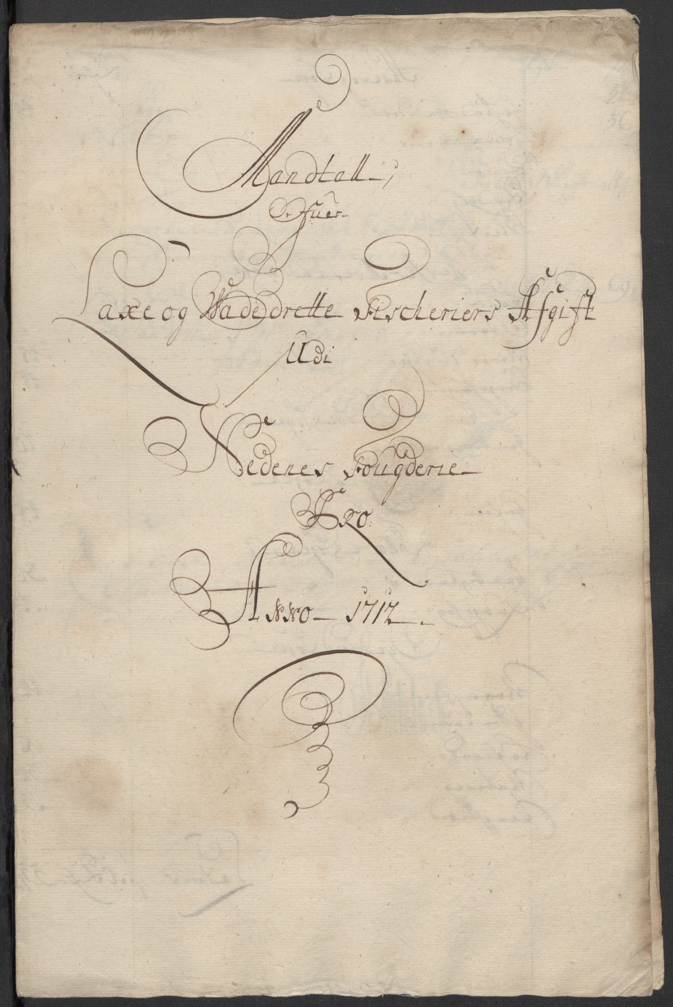 Rentekammeret inntil 1814, Reviderte regnskaper, Fogderegnskap, AV/RA-EA-4092/R39/L2320: Fogderegnskap Nedenes, 1712, p. 289