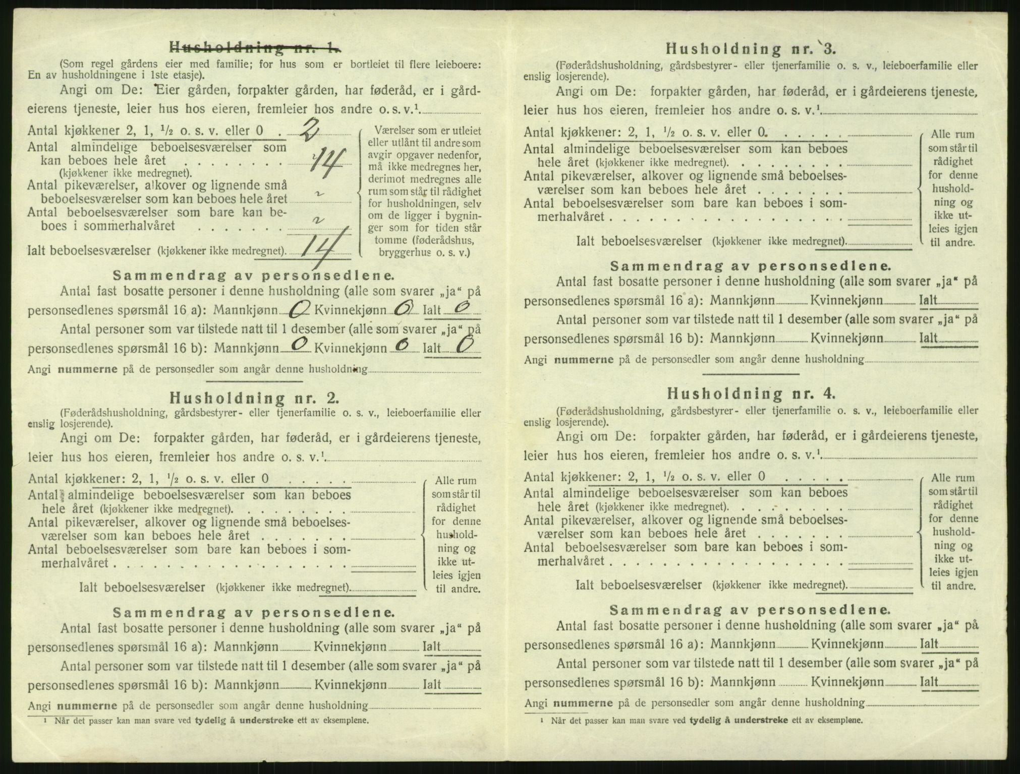 SAT, 1920 census for Tingvoll, 1920, p. 697