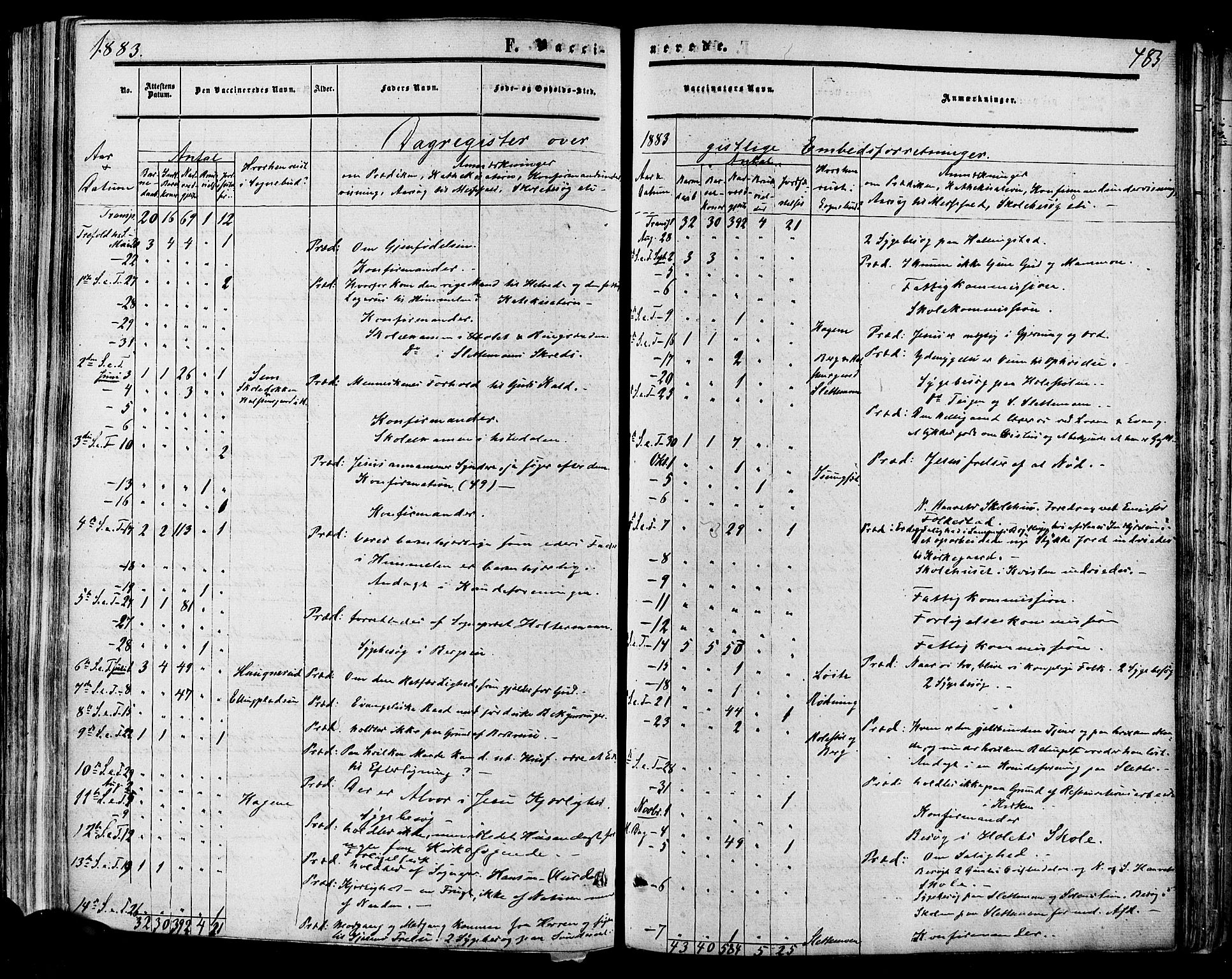 Hol kirkebøker, SAKO/A-227/F/Fa/L0002: Parish register (official) no. I 2, 1870-1886, p. 483