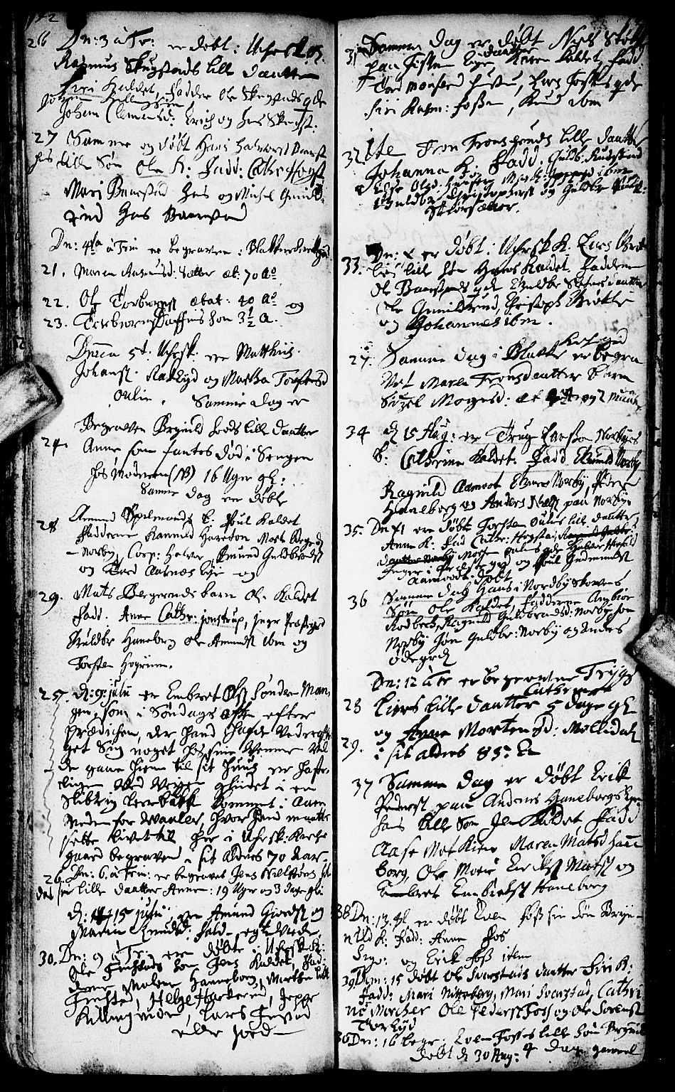 Aurskog prestekontor Kirkebøker, SAO/A-10304a/F/Fa/L0001: Parish register (official) no. I 1, 1707-1735, p. 142-143