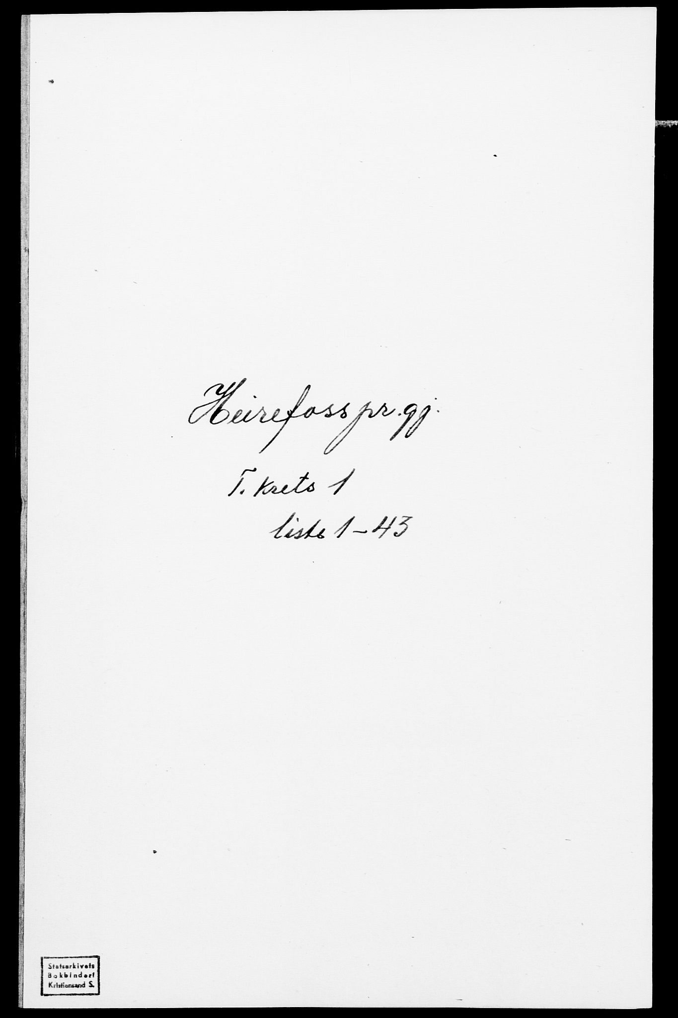 SAK, 1875 census for 0933P Herefoss, 1875, p. 18