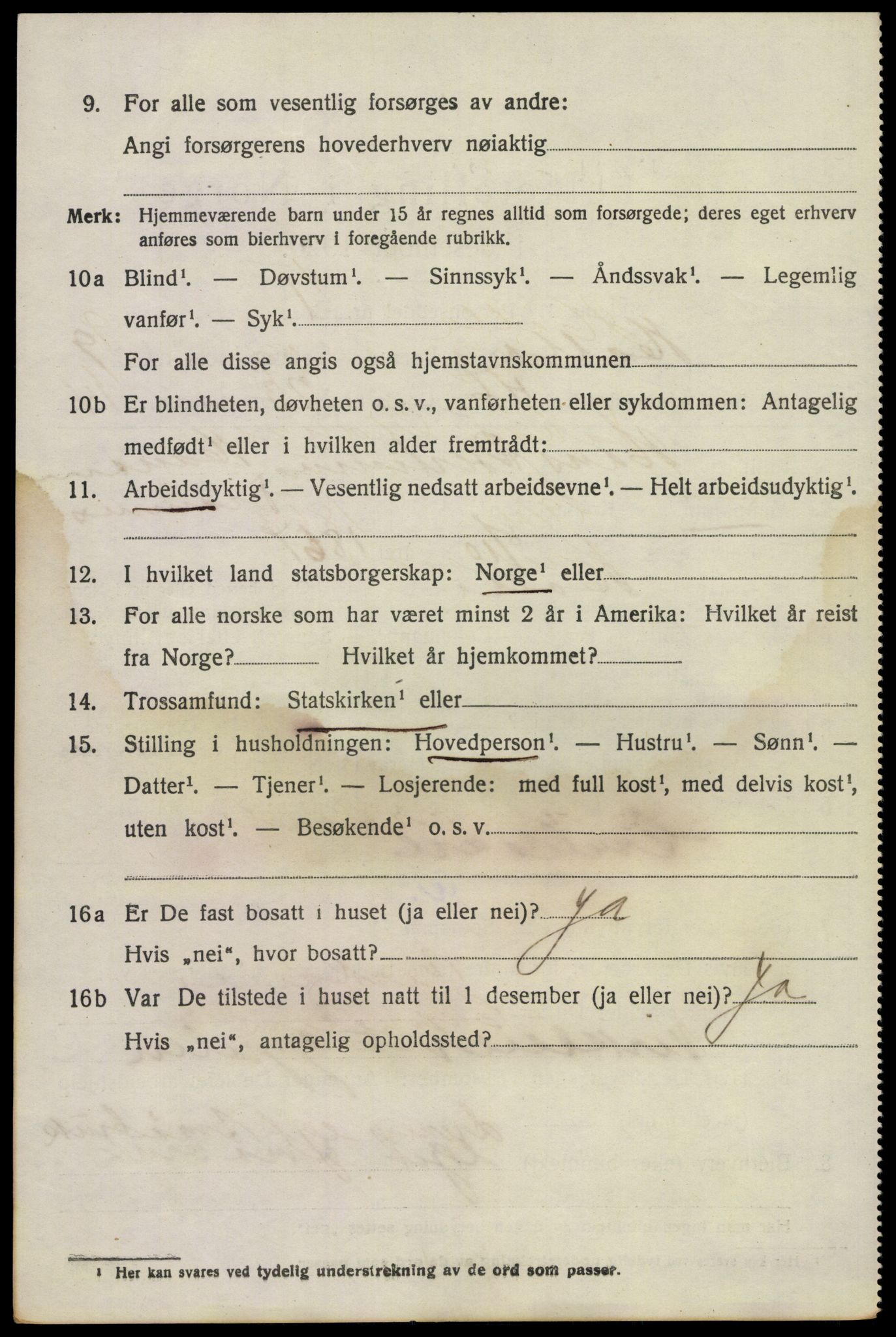 SAKO, 1920 census for Holla, 1920, p. 6016