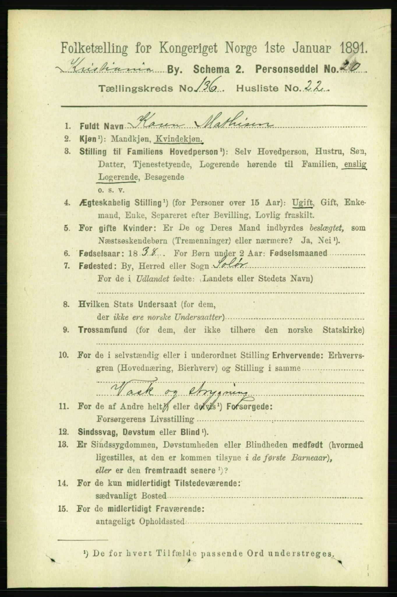 RA, 1891 census for 0301 Kristiania, 1891, p. 75841