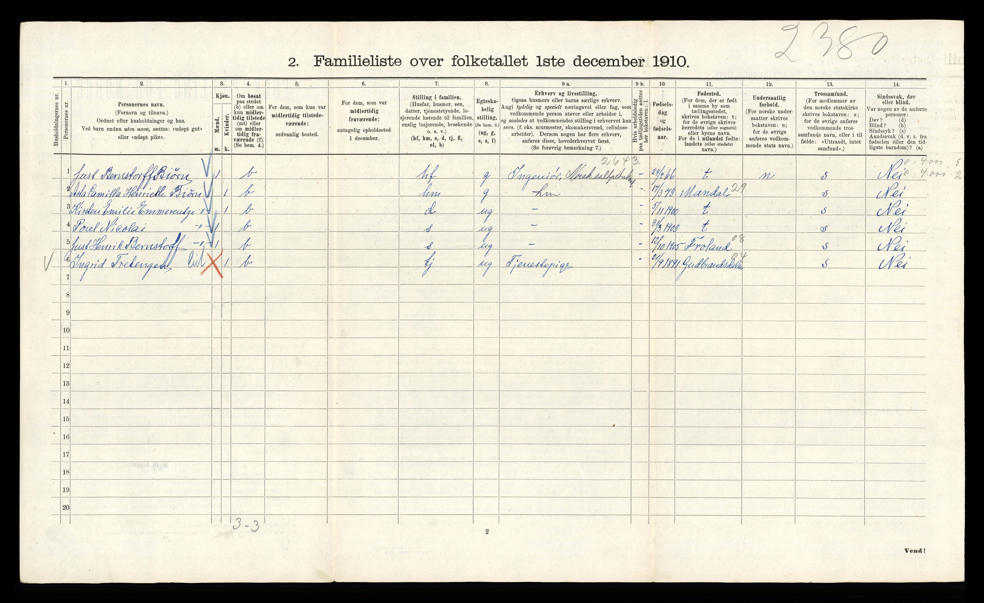 RA, 1910 census for Kristiania, 1910, p. 91044