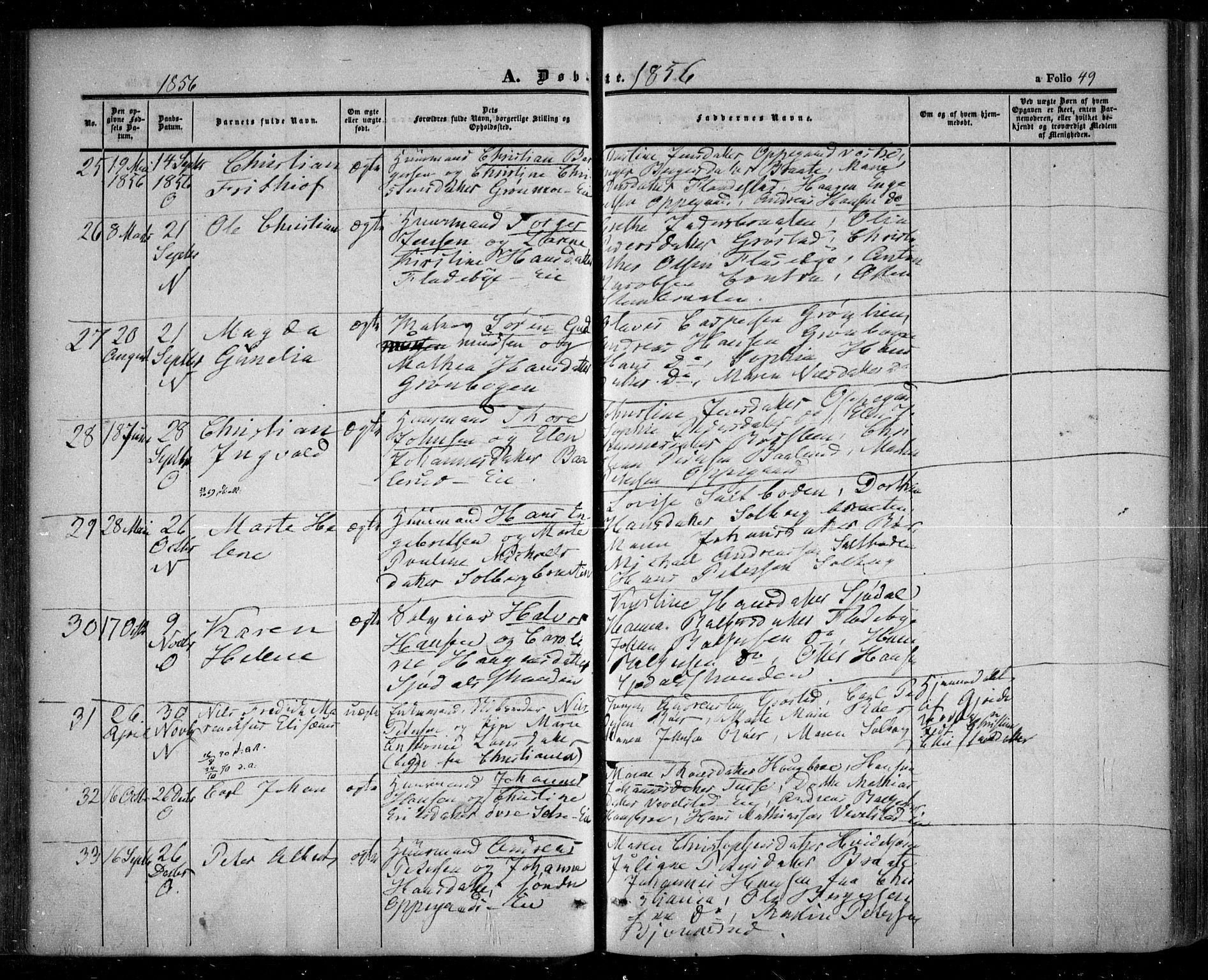 Nesodden prestekontor Kirkebøker, AV/SAO-A-10013/F/Fa/L0007: Parish register (official) no. I 7, 1848-1868, p. 49