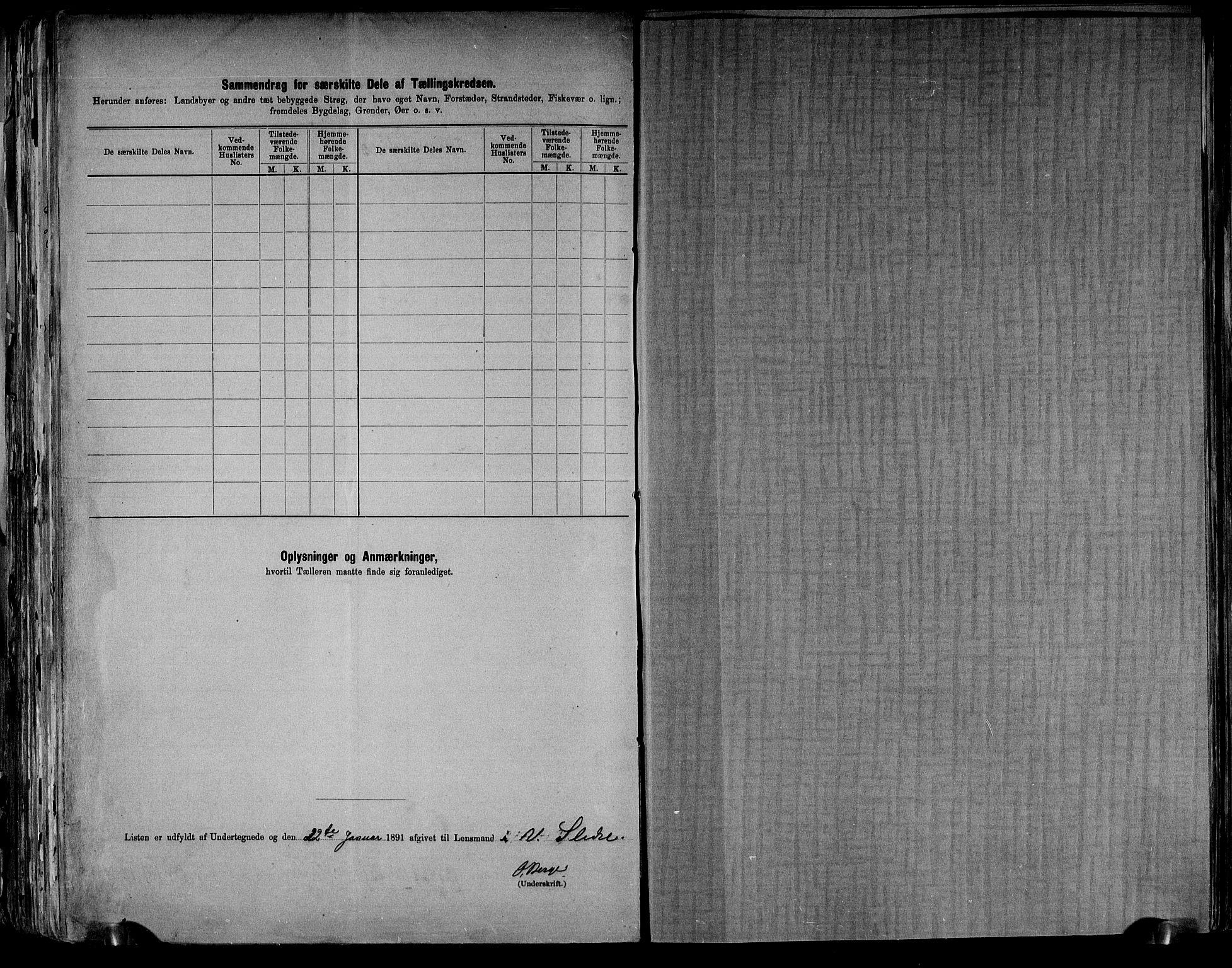 RA, 1891 census for 0543 Vestre Slidre, 1891, p. 27