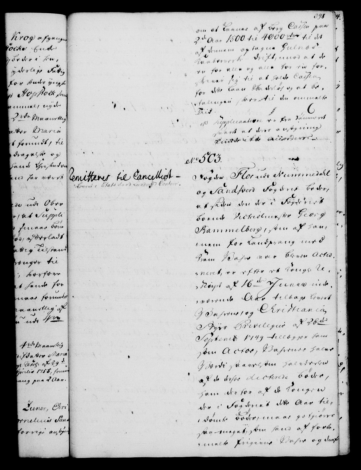 Rentekammeret, Kammerkanselliet, AV/RA-EA-3111/G/Gh/Gha/L0034: Norsk ekstraktmemorialprotokoll (merket RK 53.79), 1756-1759, p. 397