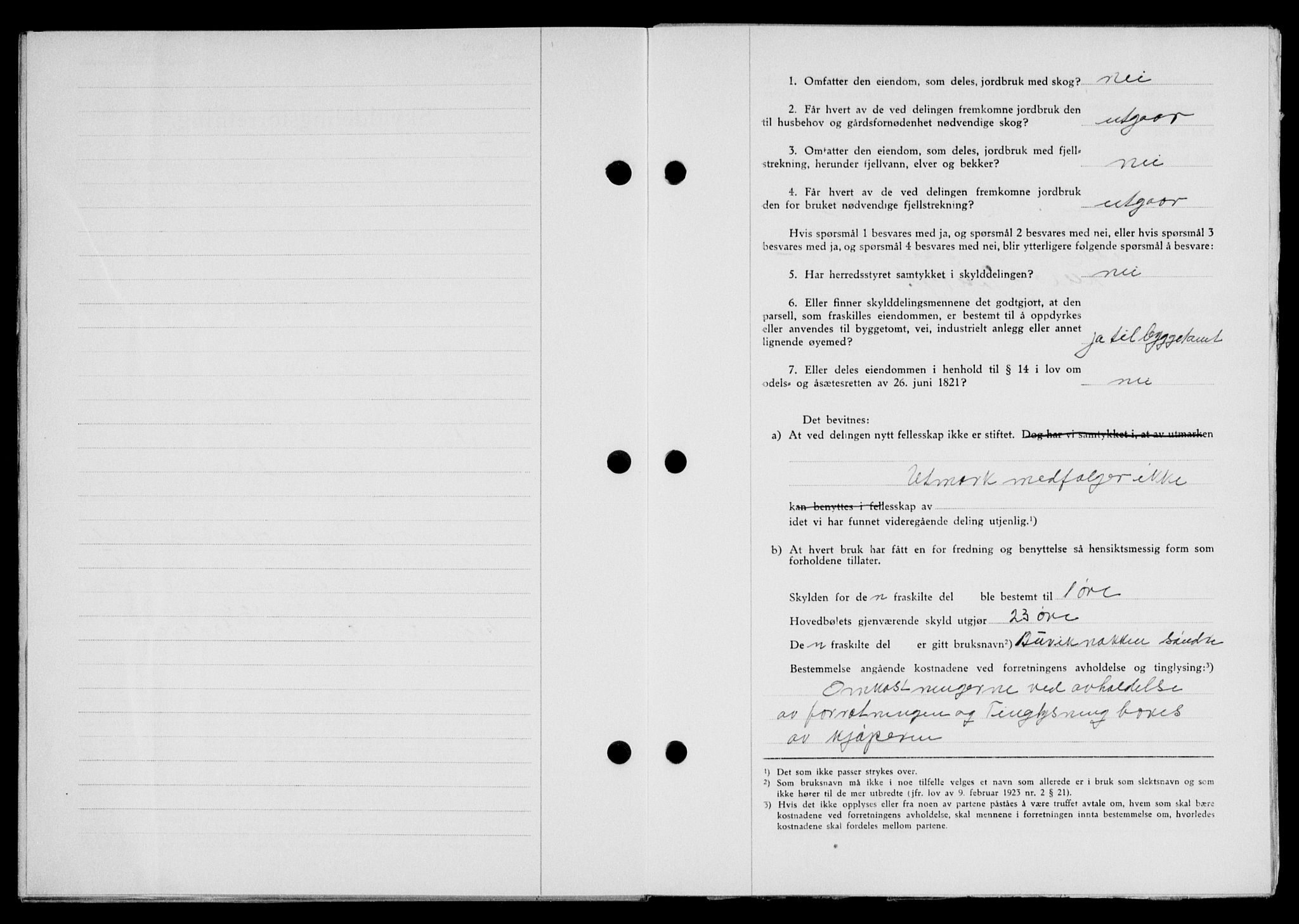 Lofoten sorenskriveri, SAT/A-0017/1/2/2C/L0014a: Mortgage book no. 14a, 1946-1946, Diary no: : 1292/1946