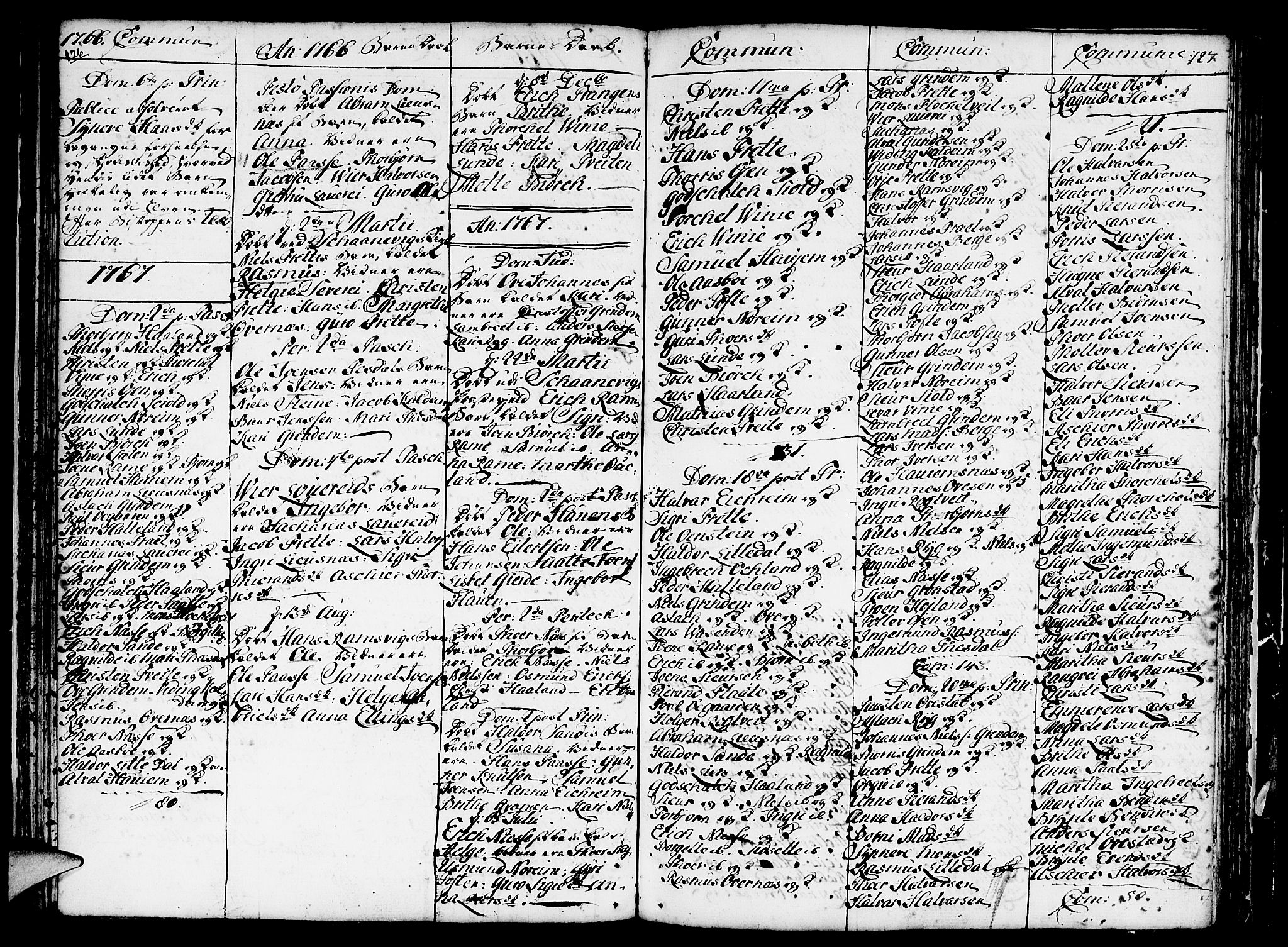 Etne sokneprestembete, SAB/A-75001/H/Haa: Parish register (official) no. A 3 /2, 1755-1782, p. 127