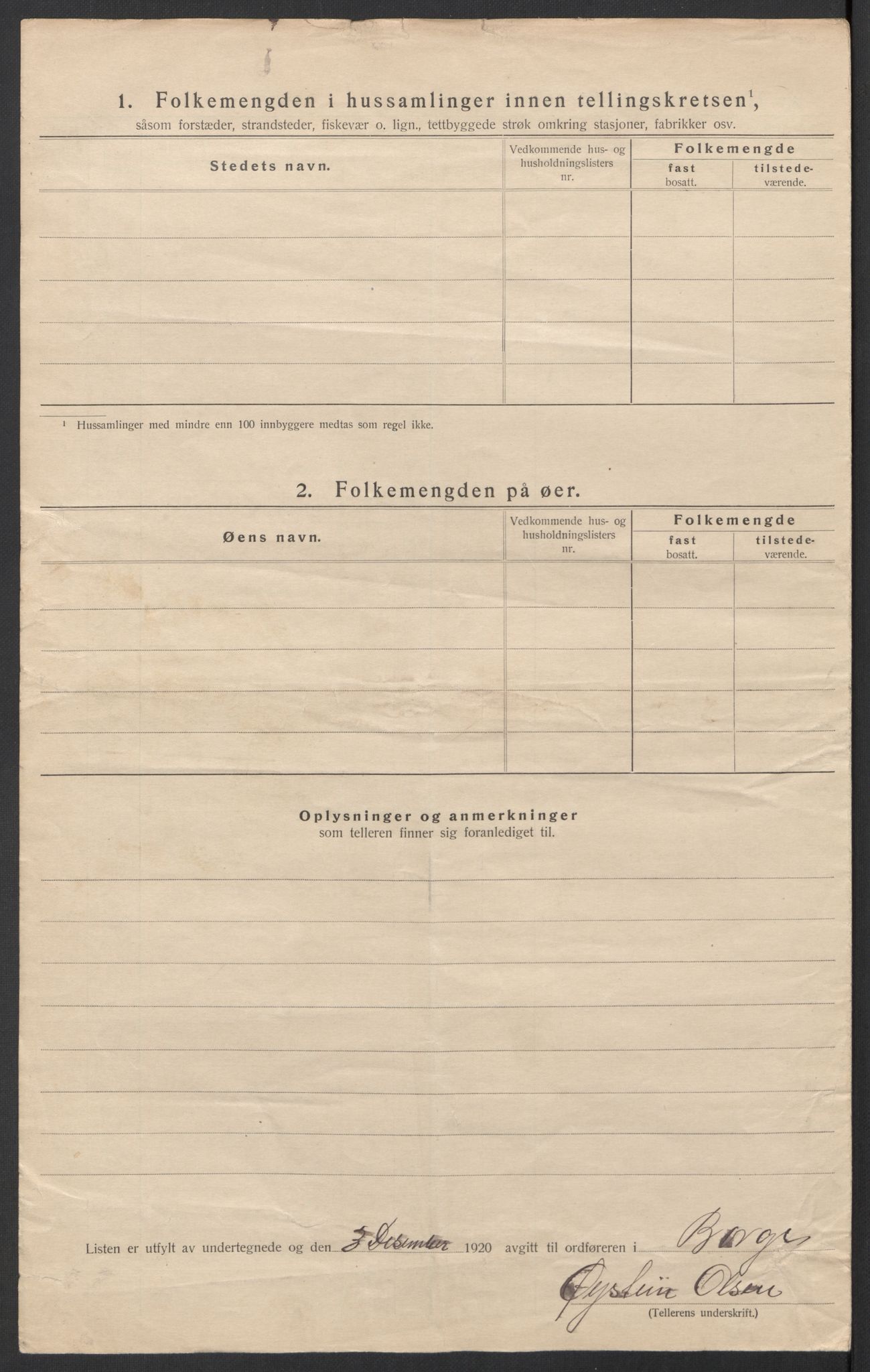 SAT, 1920 census for Borge, 1920, p. 39