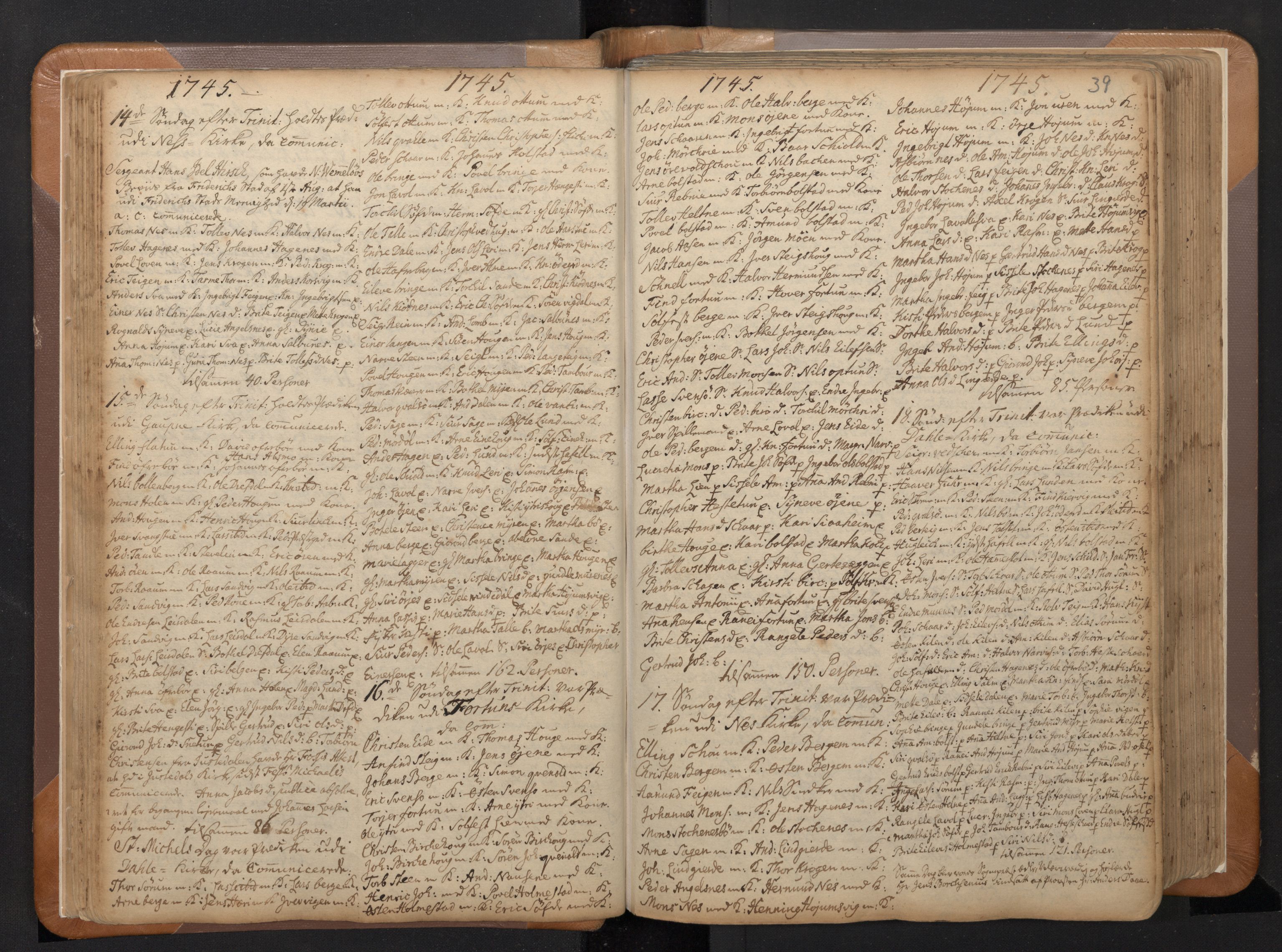 Luster sokneprestembete, AV/SAB-A-81101/H/Haa/Haaa/L0002: Parish register (official) no. A 2, 1751-1796, p. 38b-39a