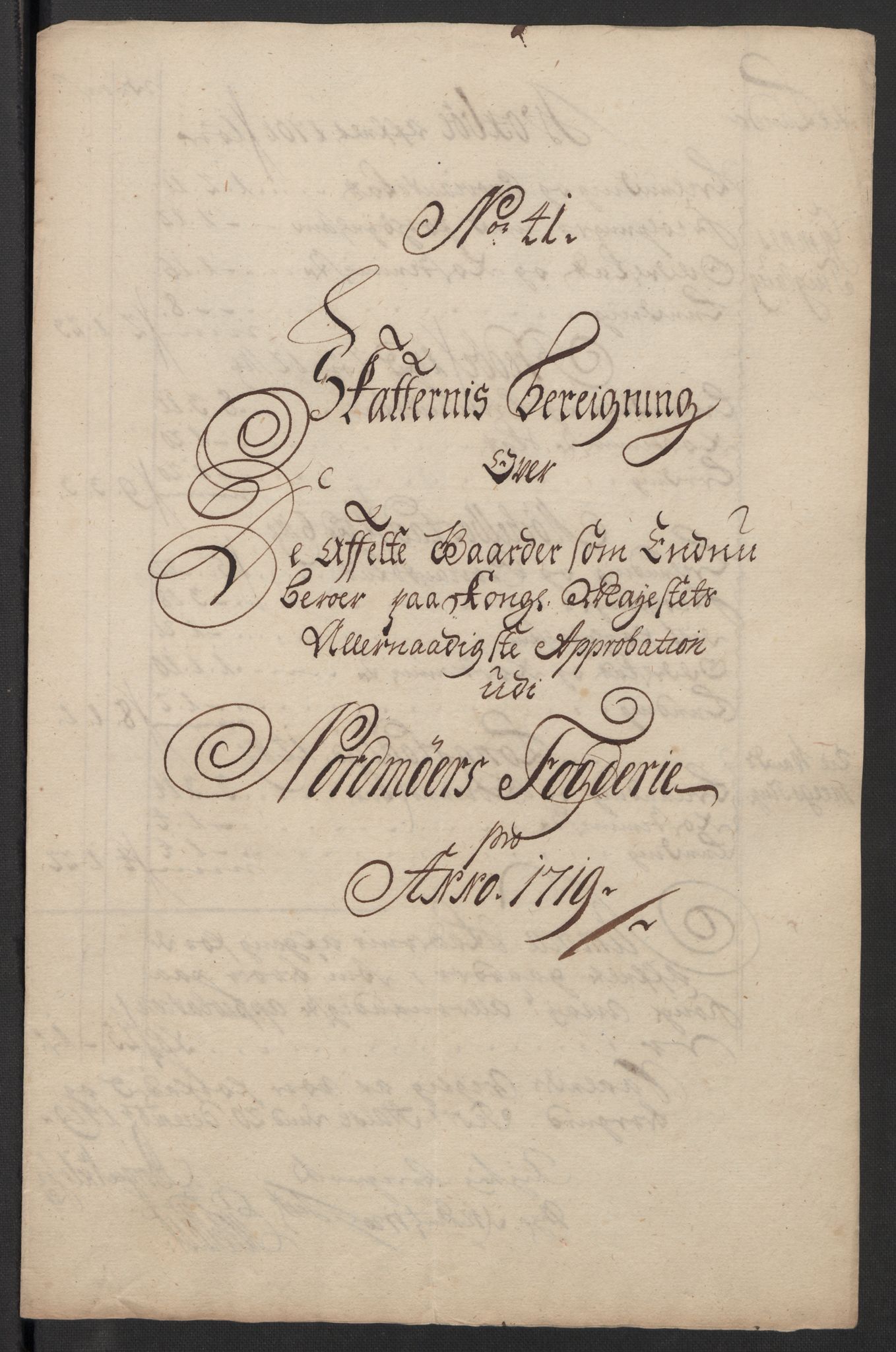 Rentekammeret inntil 1814, Reviderte regnskaper, Fogderegnskap, RA/EA-4092/R56/L3752: Fogderegnskap Nordmøre, 1719, p. 242