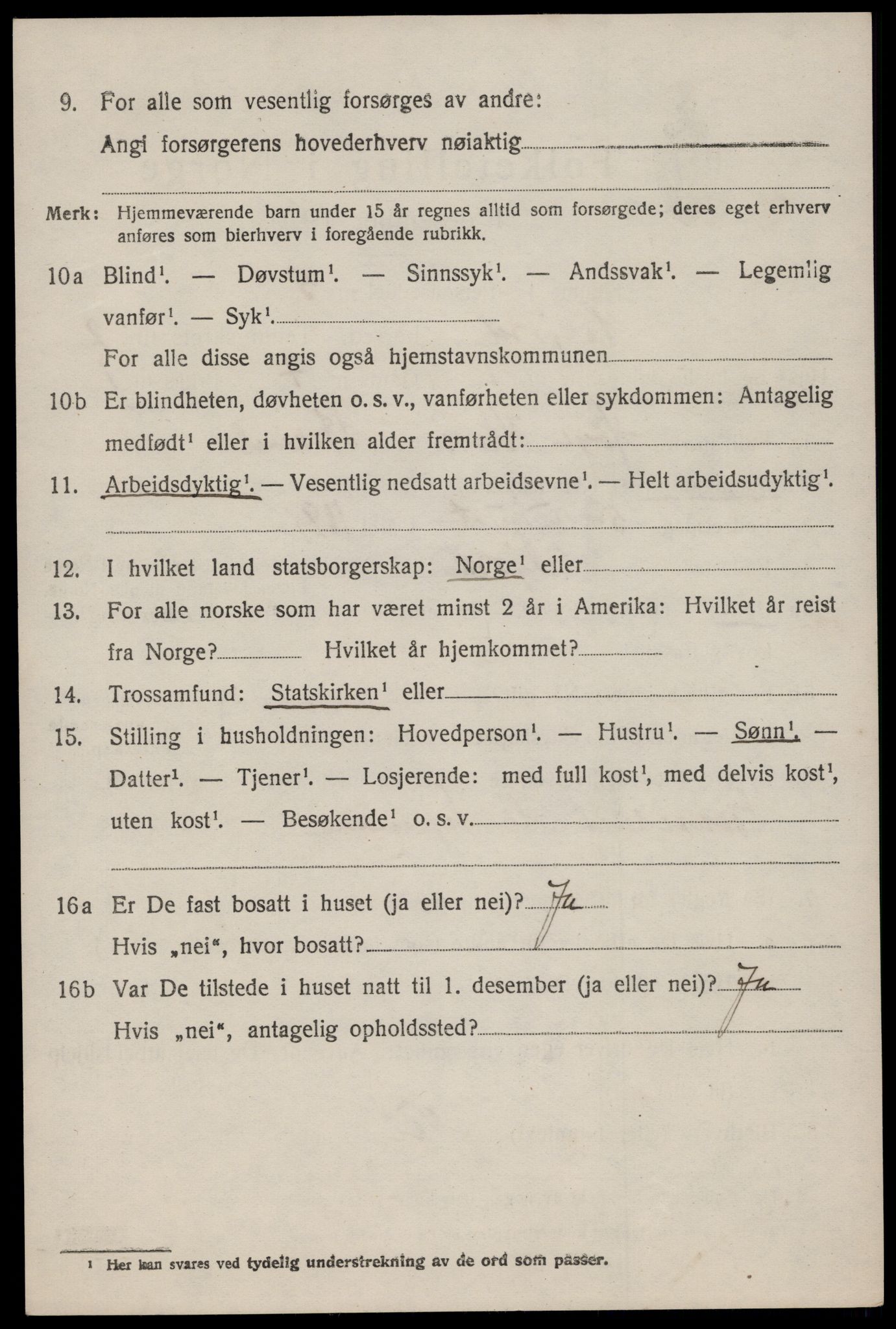 SAKO, 1920 census for Seljord, 1920, p. 1525