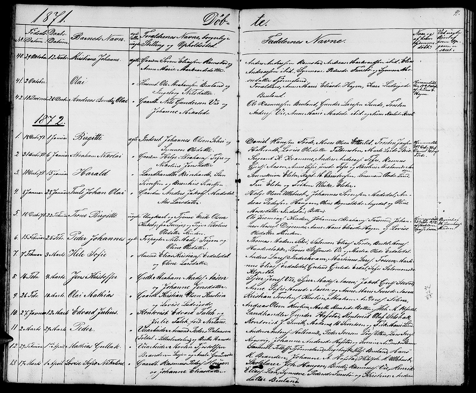 Førde sokneprestembete, SAB/A-79901/H/Hab/Haba/L0001: Parish register (copy) no. A 1, 1853-1880, p. 91