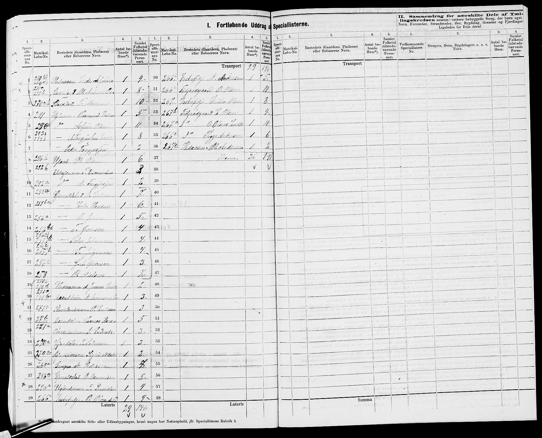 SAK, 1875 census for 1018P Søgne, 1875, p. 67