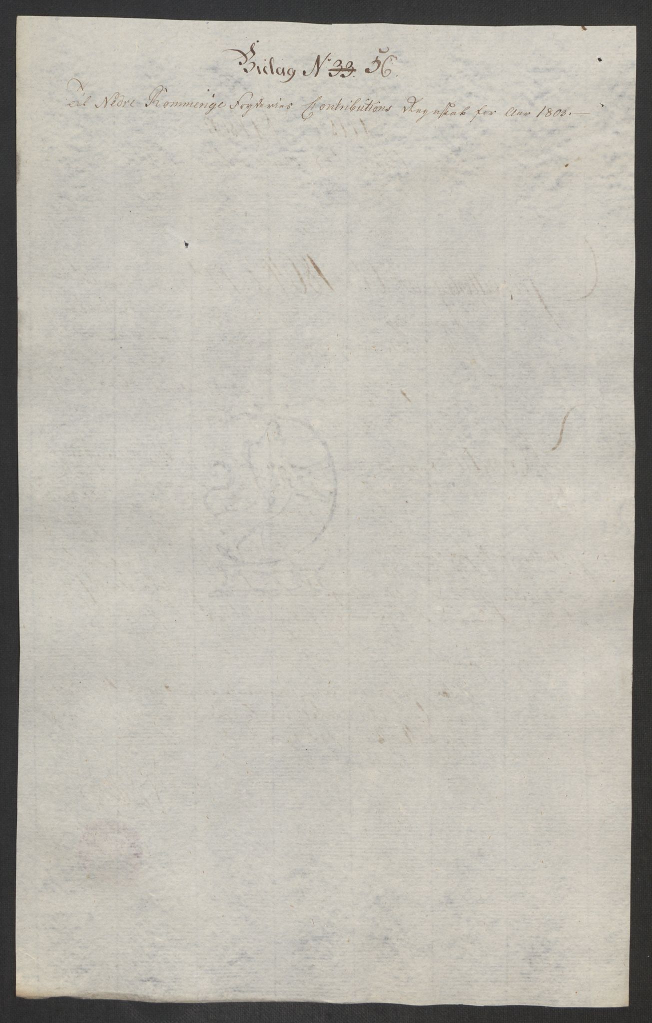 Rentekammeret inntil 1814, Reviderte regnskaper, Fogderegnskap, AV/RA-EA-4092/R11/L0679: Fogderegnskap Nedre Romerike, 1803, p. 175