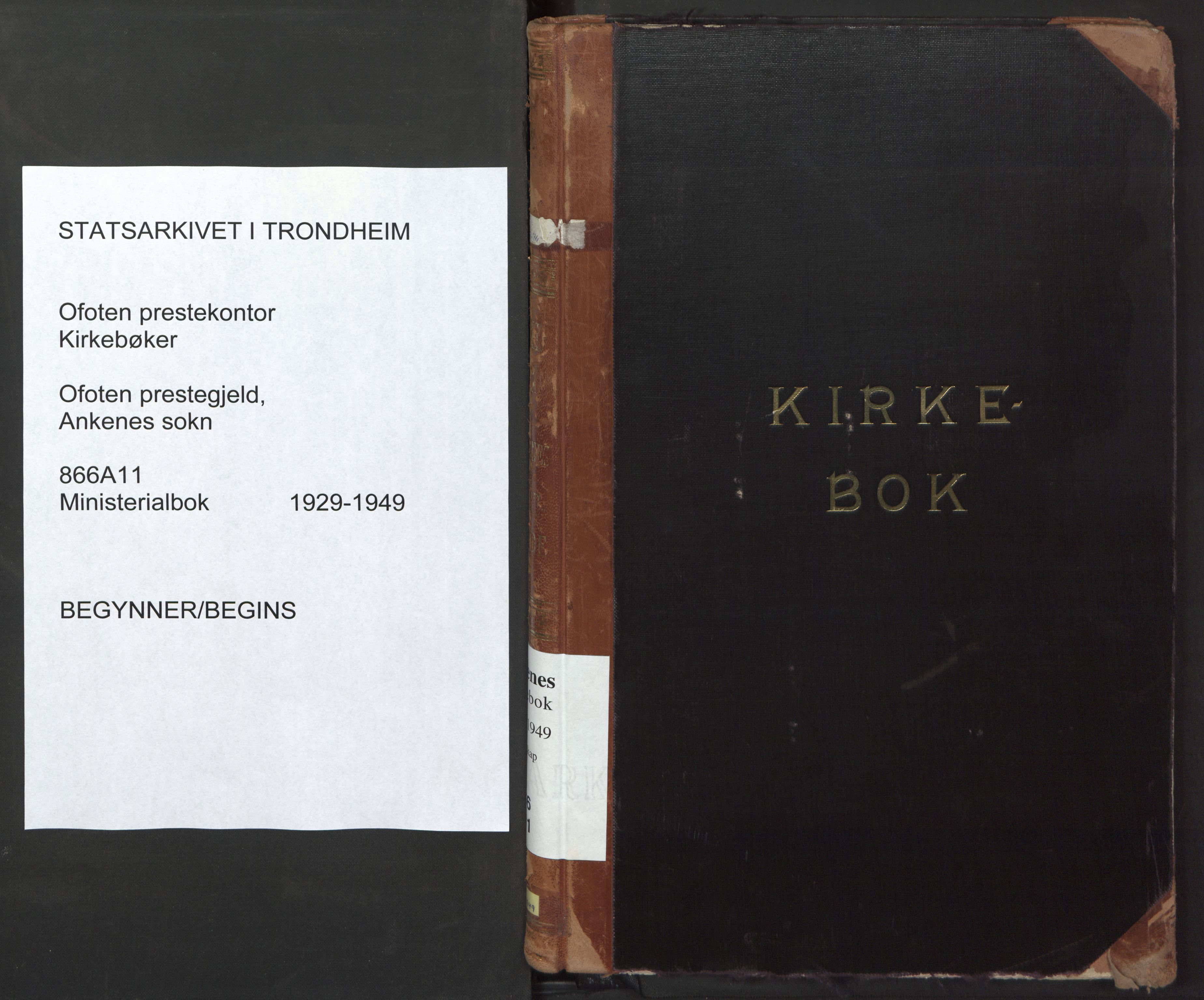 Ministerialprotokoller, klokkerbøker og fødselsregistre - Nordland, SAT/A-1459/866/L0948: Parish register (official) no. 866A11, 1929-1949