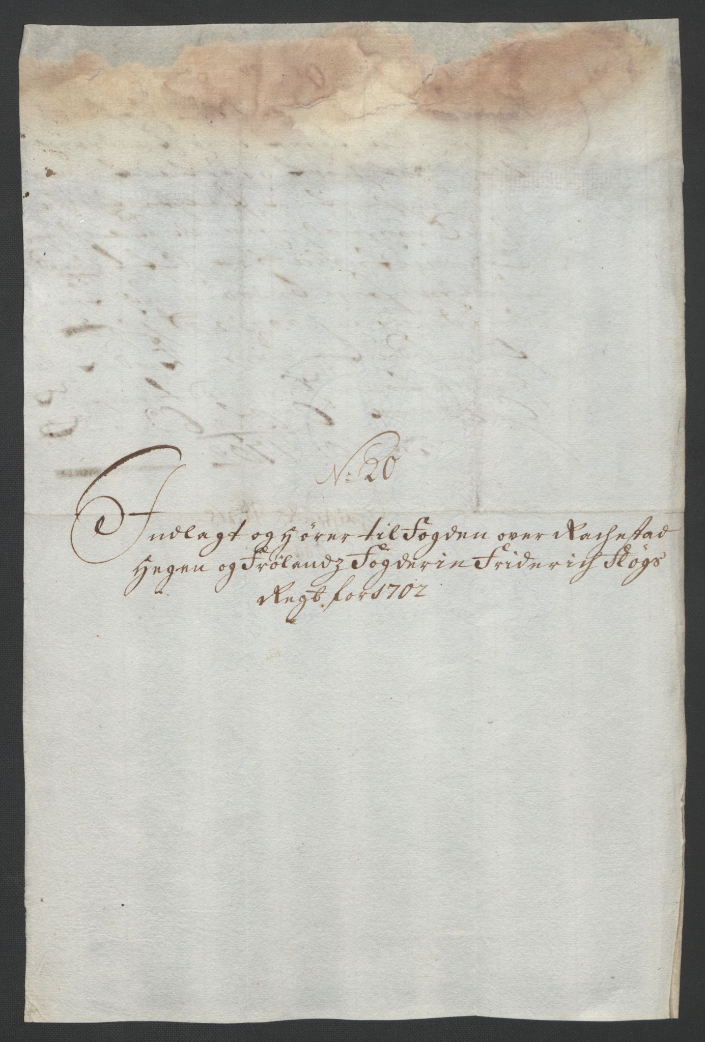 Rentekammeret inntil 1814, Reviderte regnskaper, Fogderegnskap, AV/RA-EA-4092/R07/L0294: Fogderegnskap Rakkestad, Heggen og Frøland, 1702, p. 321