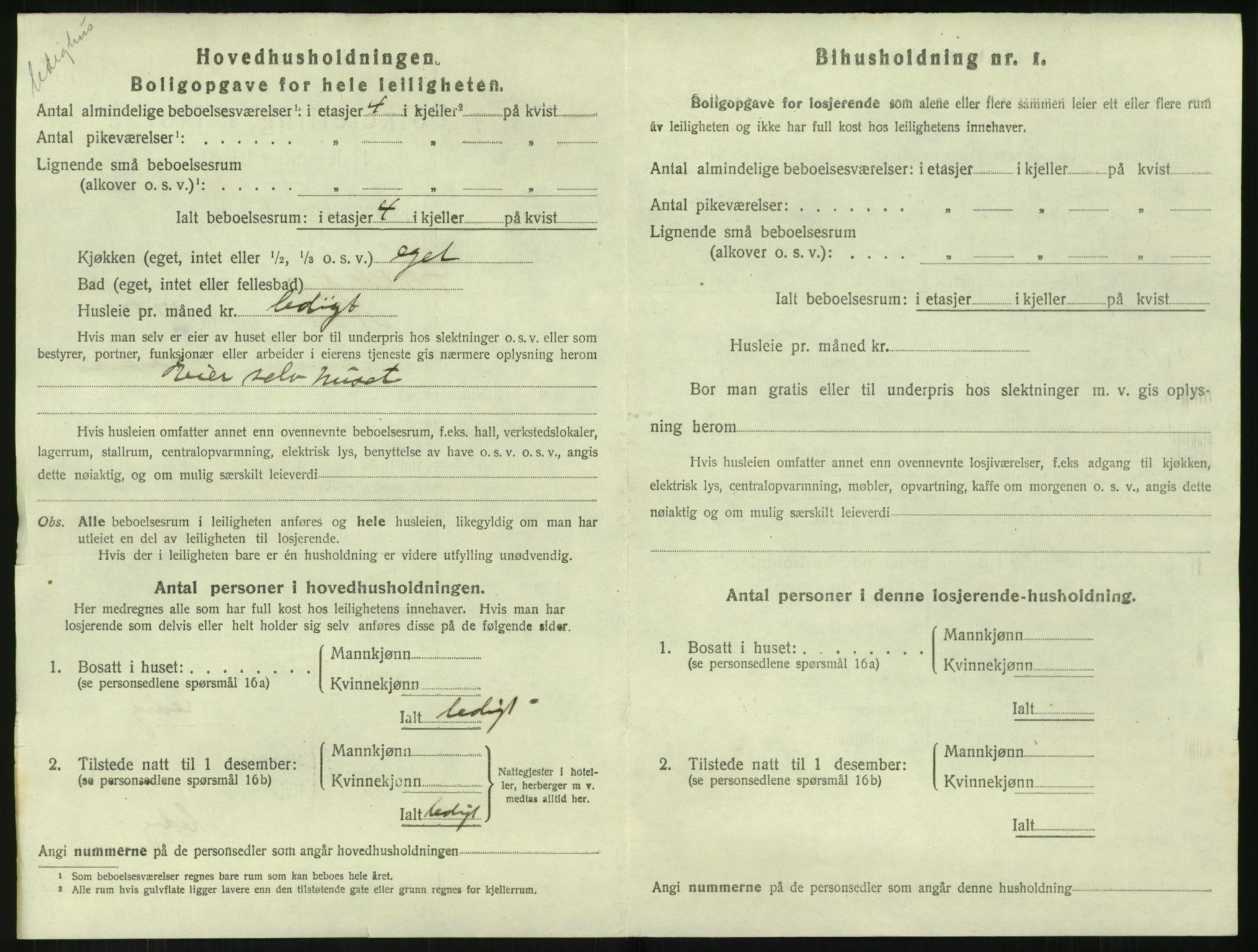 SAK, 1920 census for Flekkefjord, 1920, p. 1909