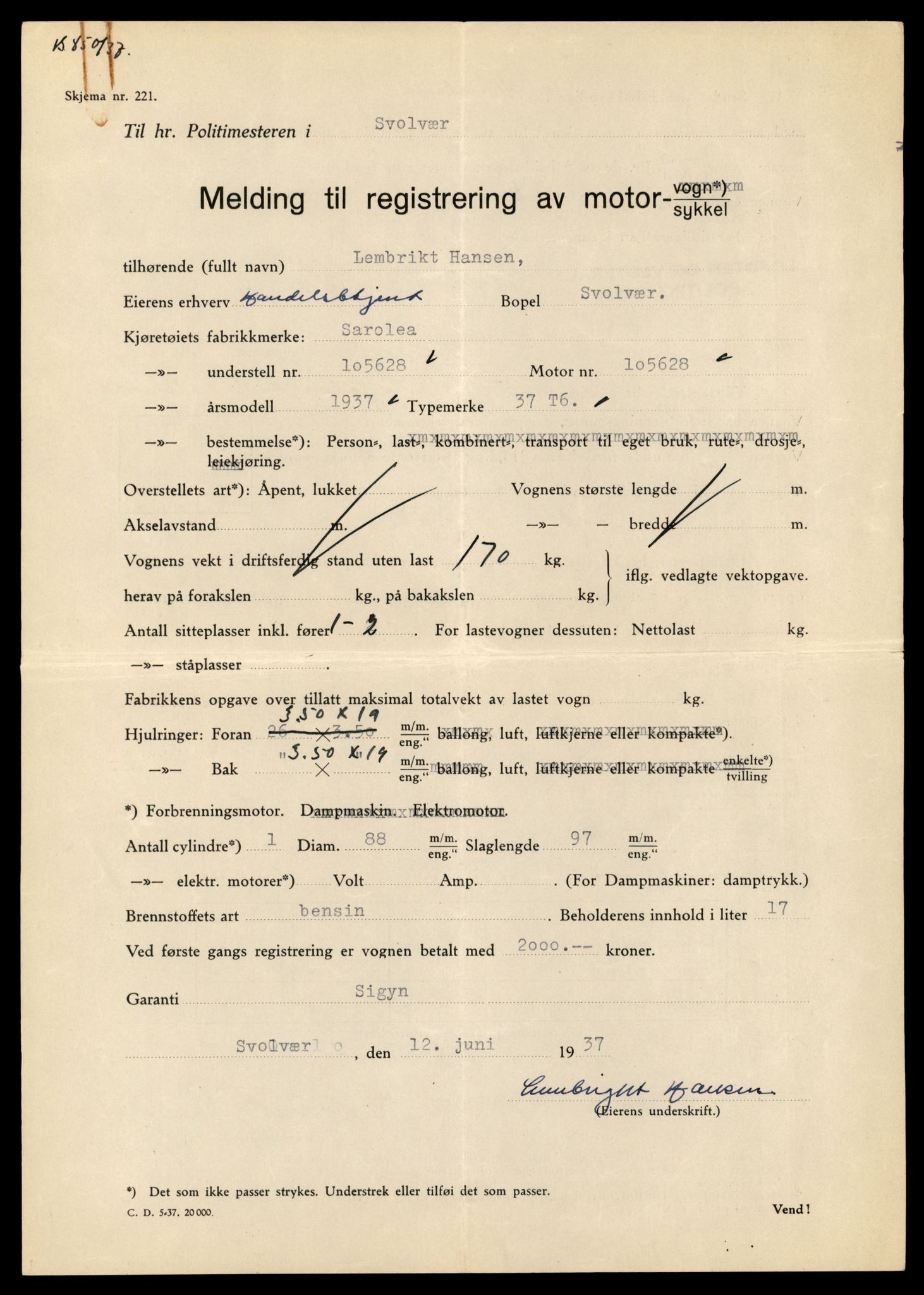 Møre og Romsdal vegkontor - Ålesund trafikkstasjon, SAT/A-4099/F/Fe/L0031: Registreringskort for kjøretøy T 11800 - T 11996, 1927-1998, p. 215