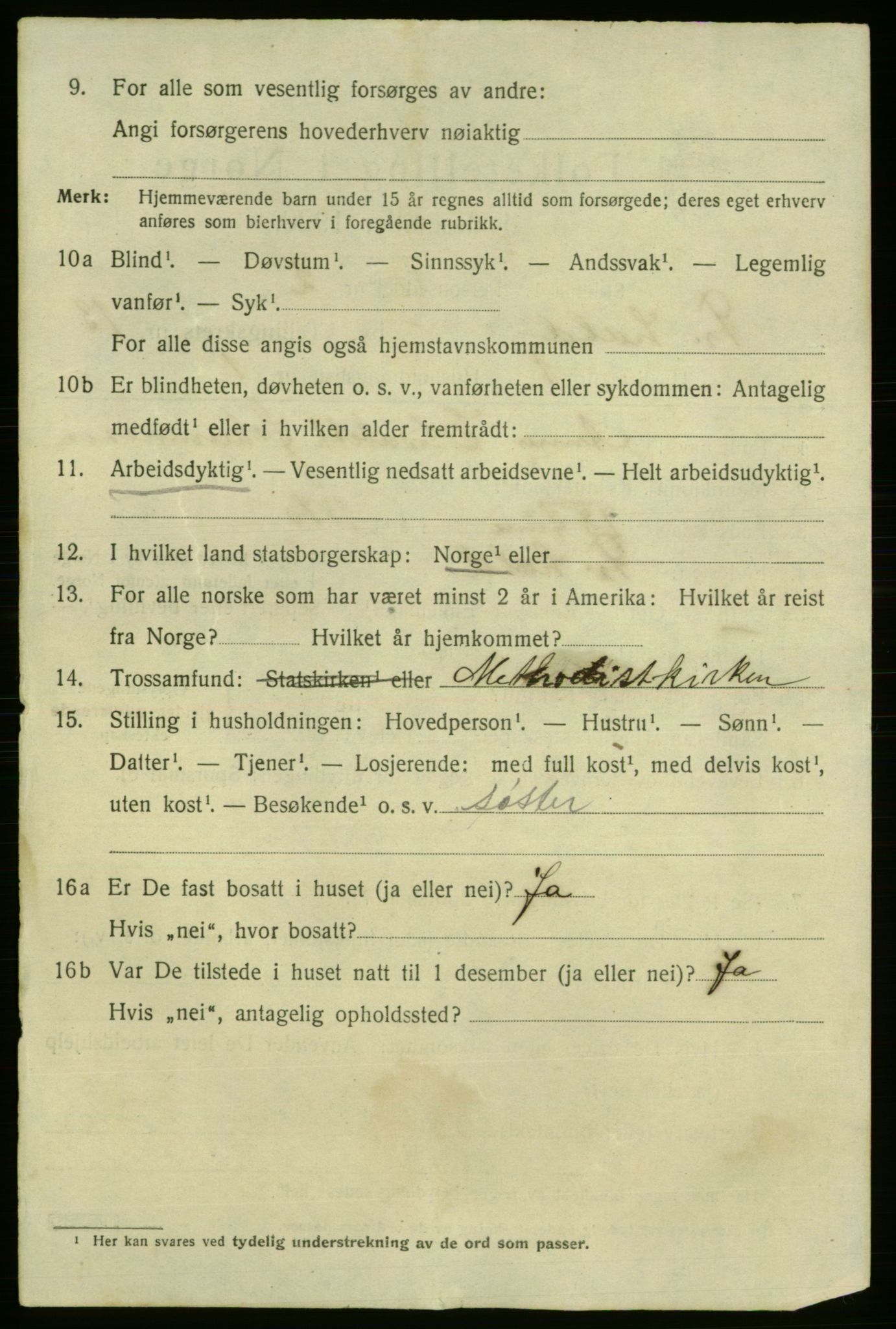 SAO, 1920 census for Fredrikshald, 1920, p. 20666