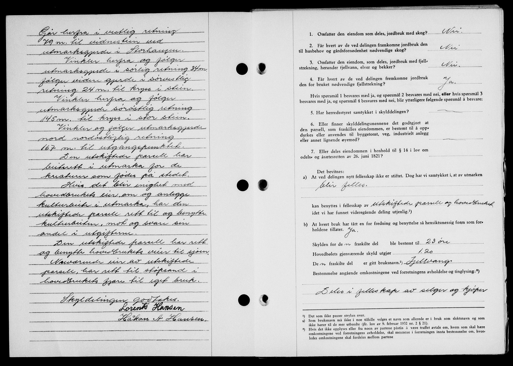 Lofoten sorenskriveri, SAT/A-0017/1/2/2C/L0024a: Mortgage book no. 24a, 1950-1950, Diary no: : 2715/1950